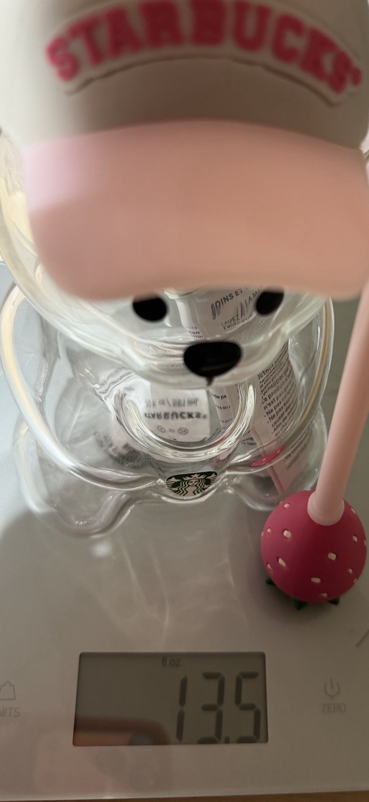 2026 Starbucks Bearista Bear Cup Strawberry Topper Baseball Cap