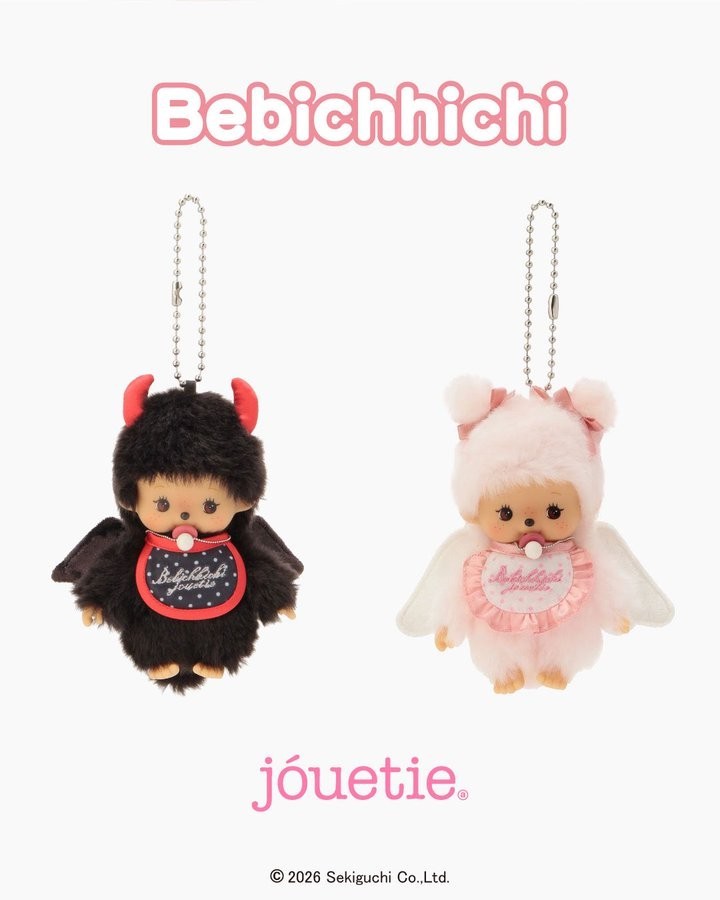 Bebichhichi×jouetie Angel and Devil Keychains Set of 2 Sekiguchi New