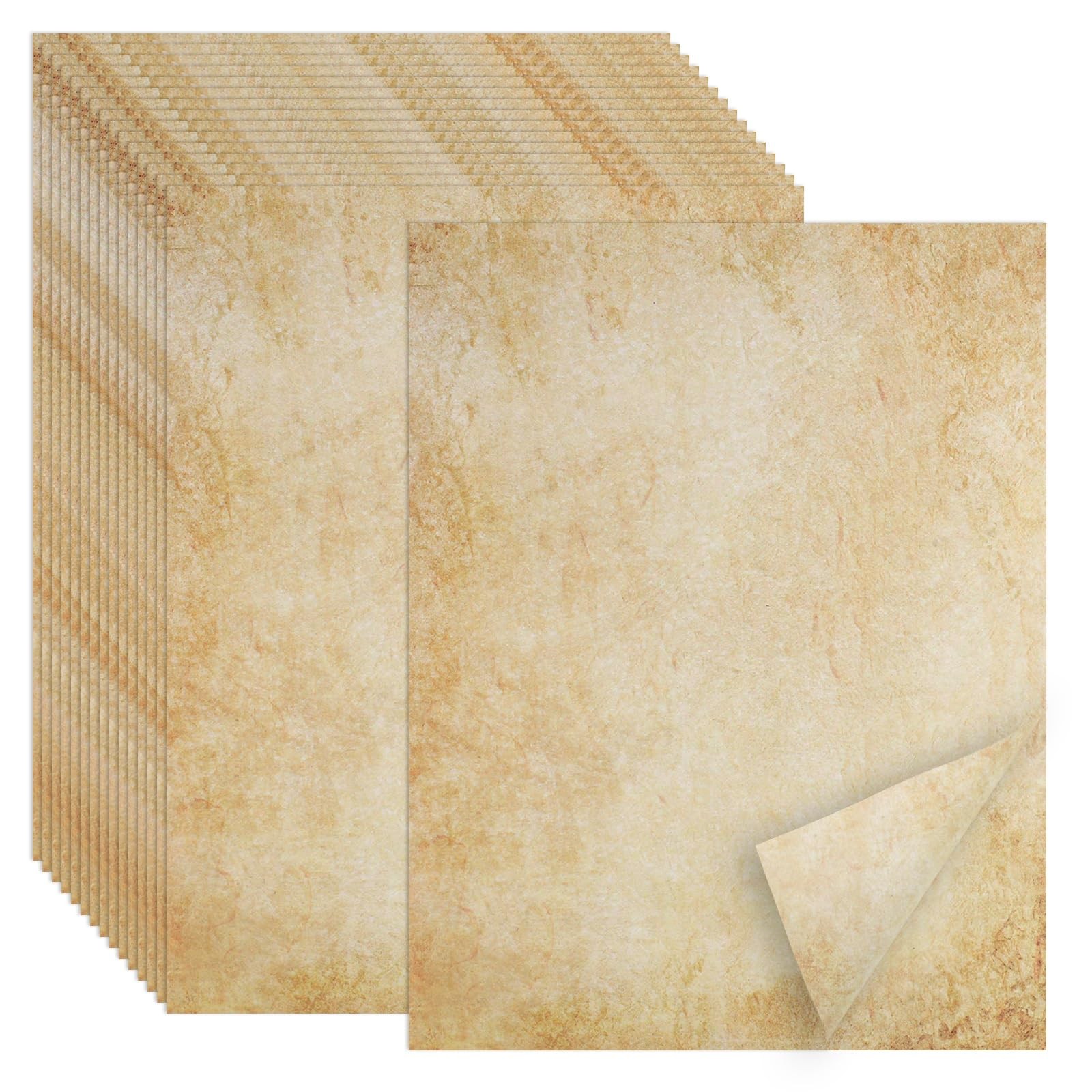 70PCS Vintage Paper 8.5 x 11 in Parchment paper for Writing Letter writing Pa…