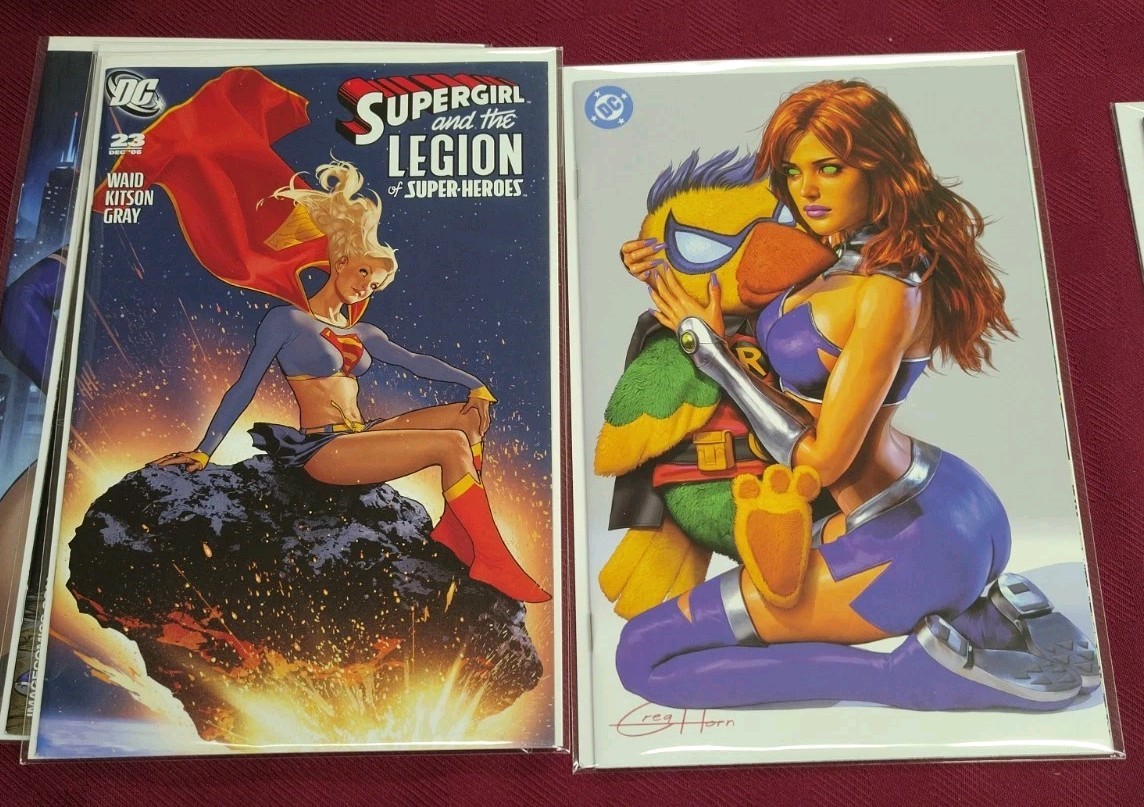 DC Marvel Lady Cover Variant Cover Comic Book Lot Of 5