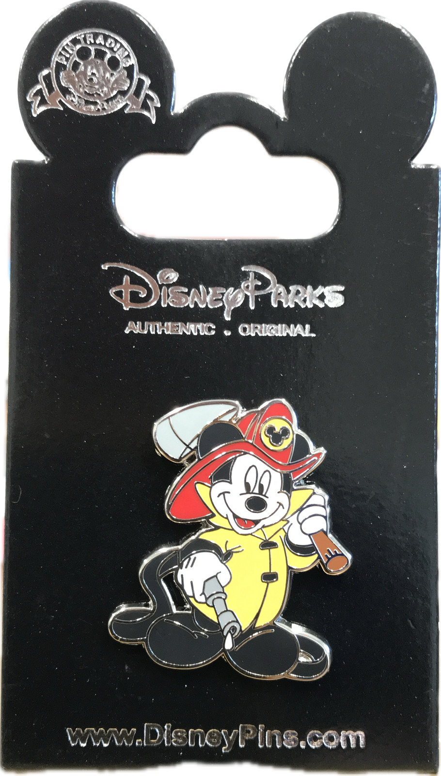 Trading Pin – Disney Disneyland Park – Mickey Mouse FireFighter Collectible New