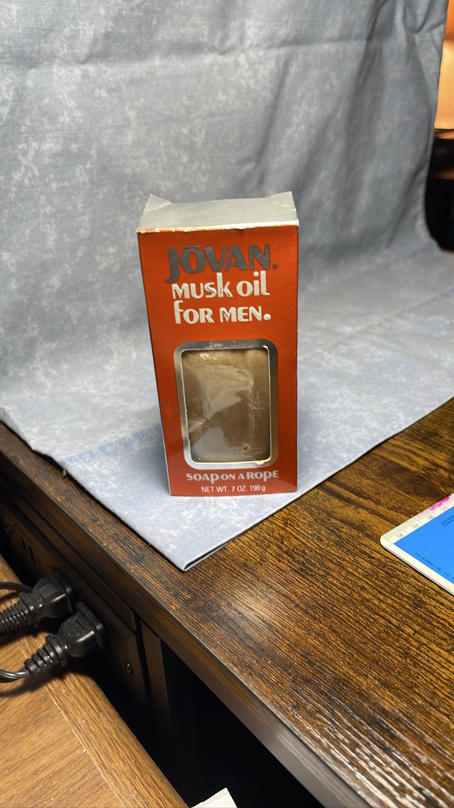 Jovan Musk Oil for Men Soap on a Rope 7 oz 198g Boxed Vintage