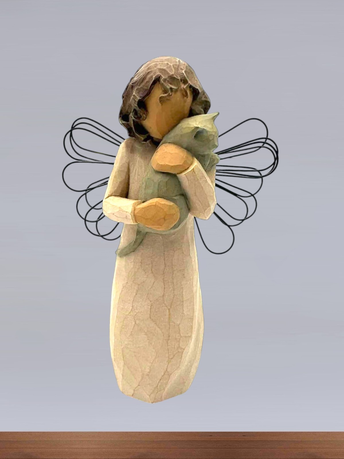 Willow Tree Demdaco Susan Lordi 2003 “With Affection” Figurine Girl Angel & Cat