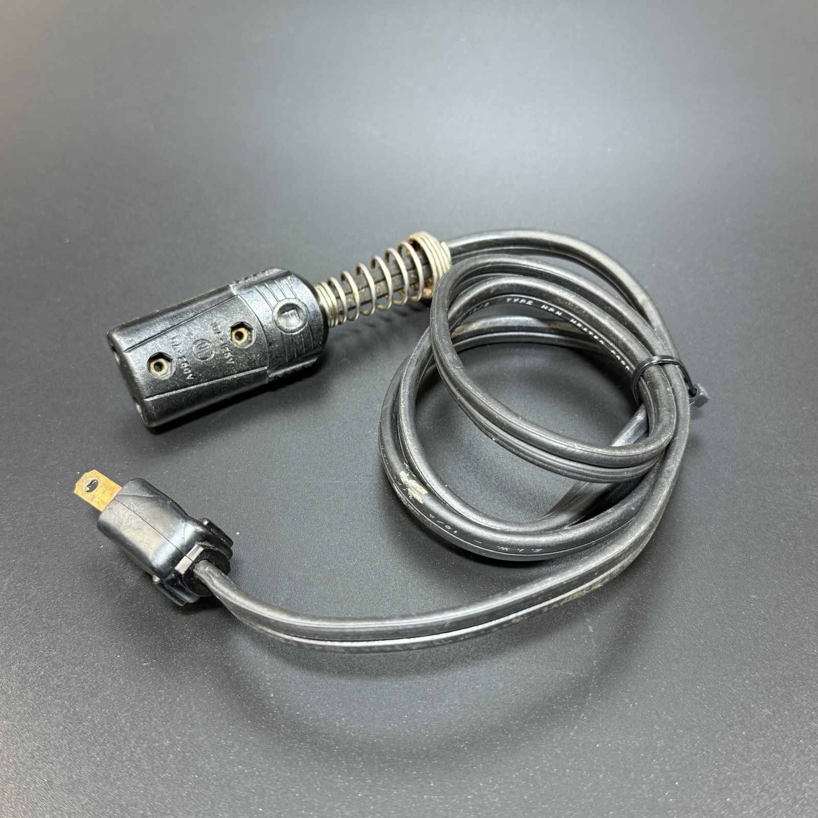 Vintage 3ft Type HPN Small Appliance, Heater Cord 18/2 10A 125V, 5A 250V