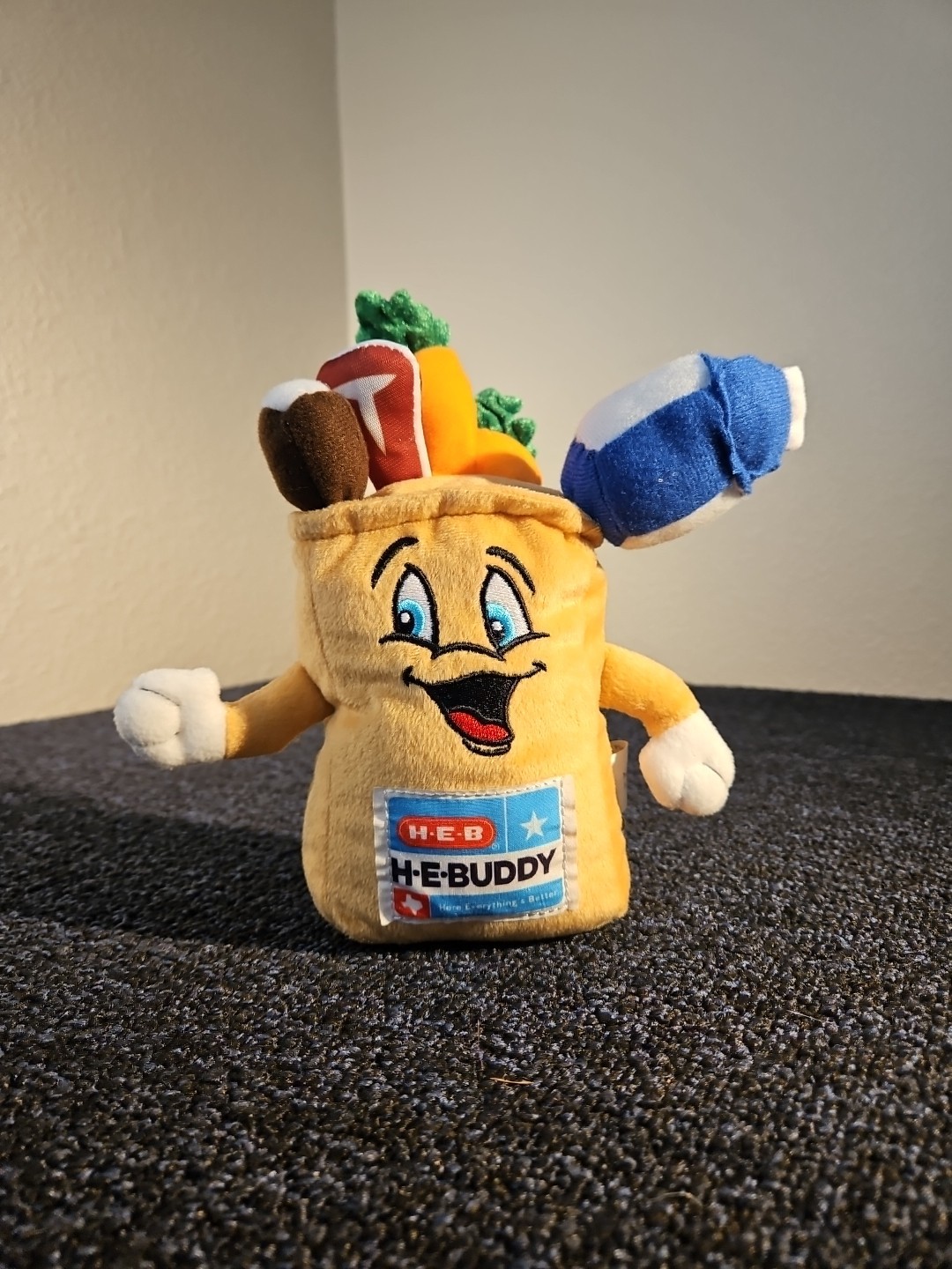 HEB Texas HEBuddy Grocery Store Bag Sack 9″ Plush Stuffed Character