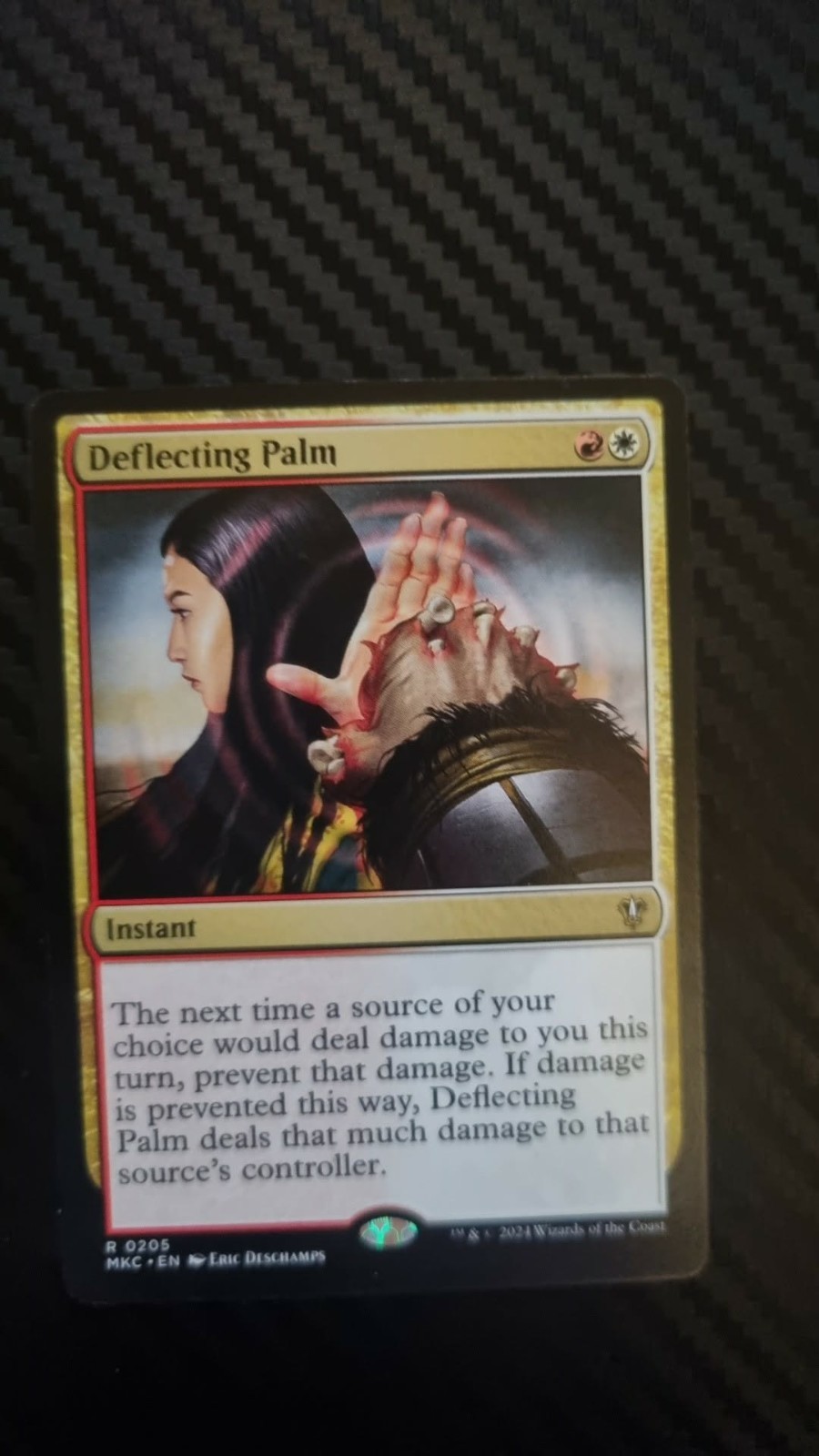 Deflecting Palm Khans of Tarkir Regular MTG, Near Mint.