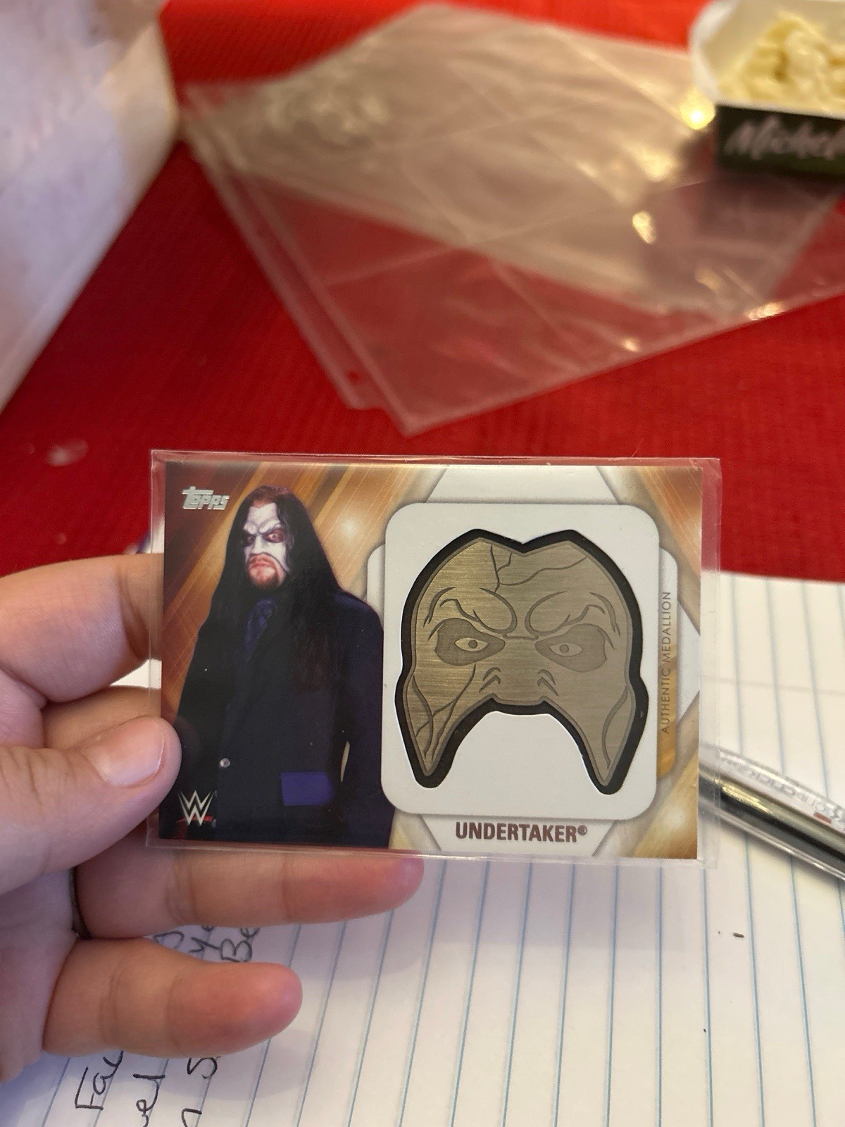 Topps 2016 WWE Then Now Forever Undertaker Authentic Medallion 005/299