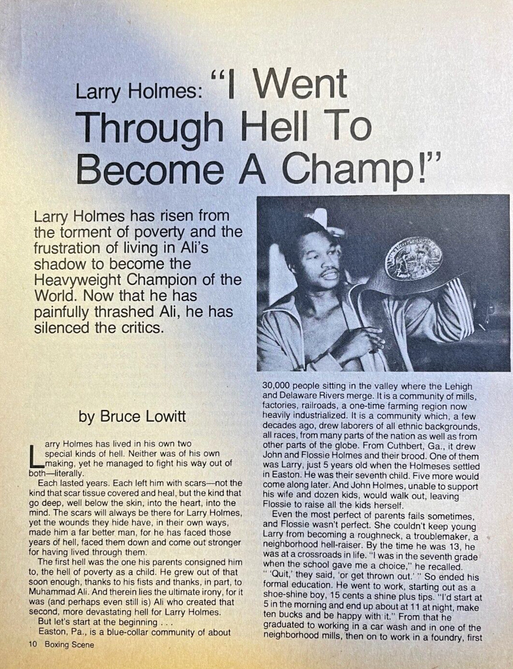 1981 Boxer Larry Holmes