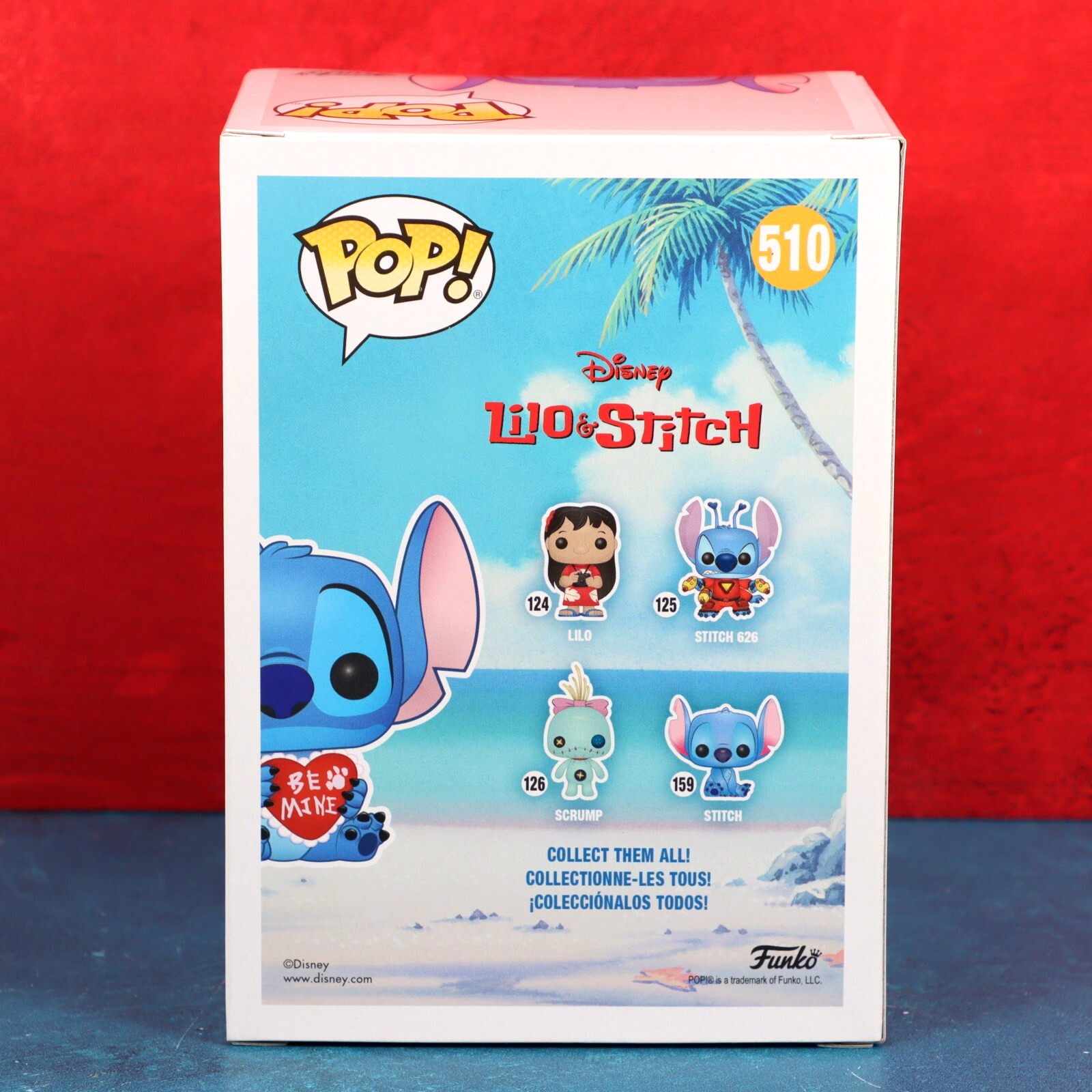 Funko Pop Lilo & Stitch 510 Stitch Valentine Hot Topic Exclusive 2018 Protector