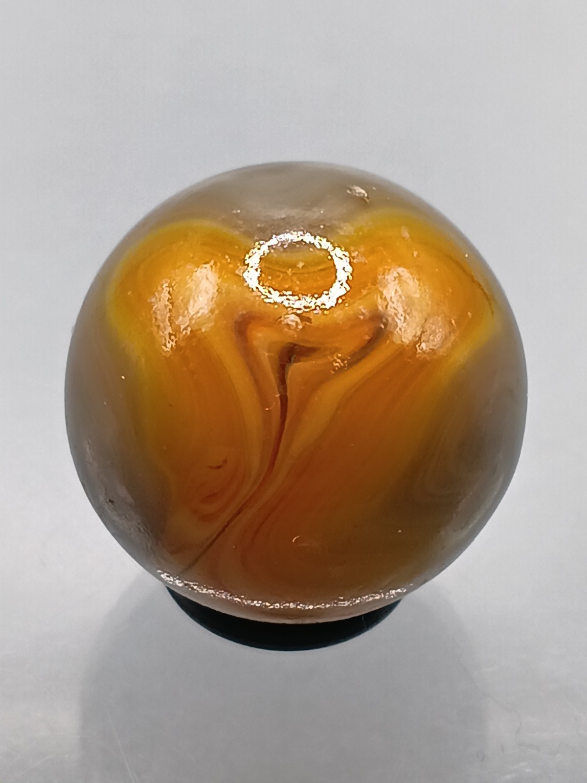 .74″ Vintage Marble- AV UV Glowing Swirls- Jabo DAS- #CE-30