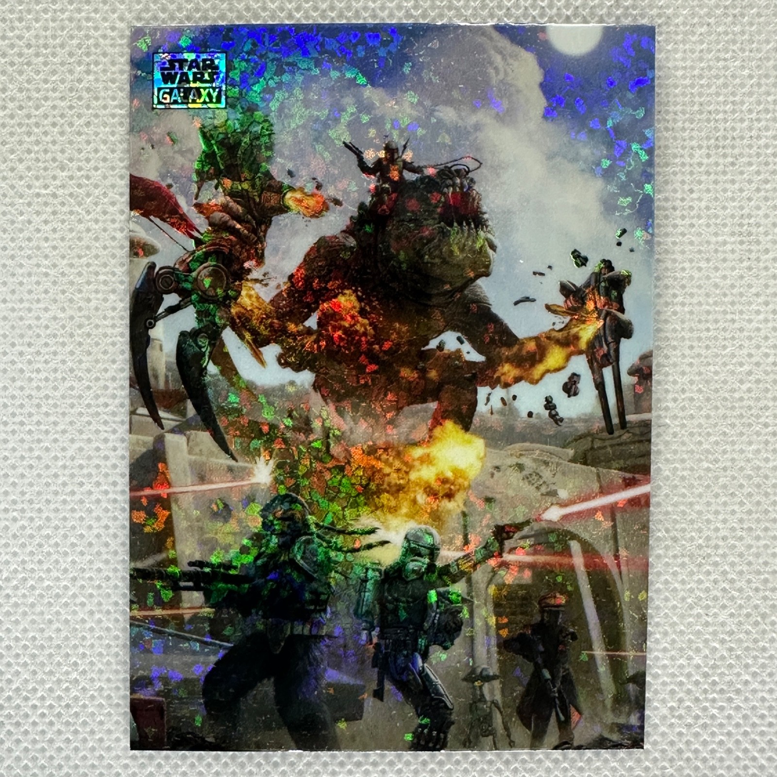 2024 Topps Chrome Star Wars Galaxy #85 Battle of Mos Espa Mini Diamond Refractor