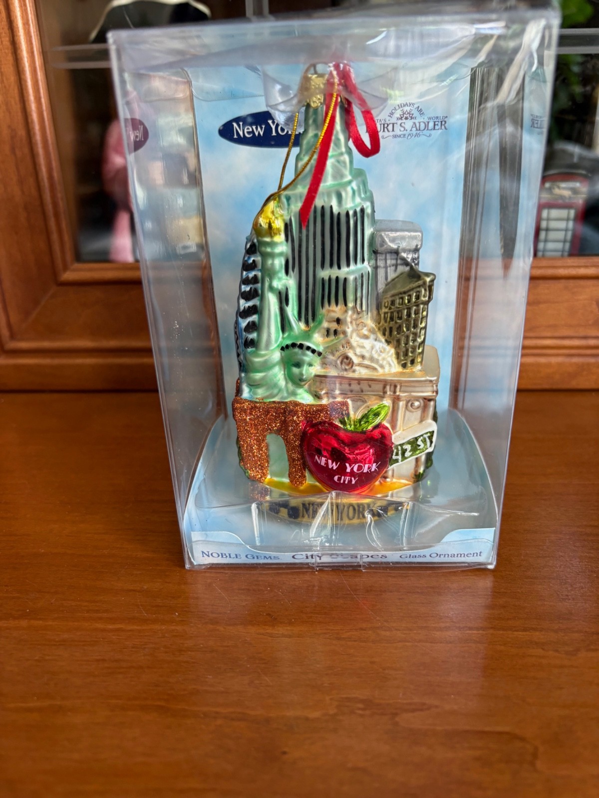 Kurt Adler Noble Gems City Scapes New York City Christmas Ornament New in Packag