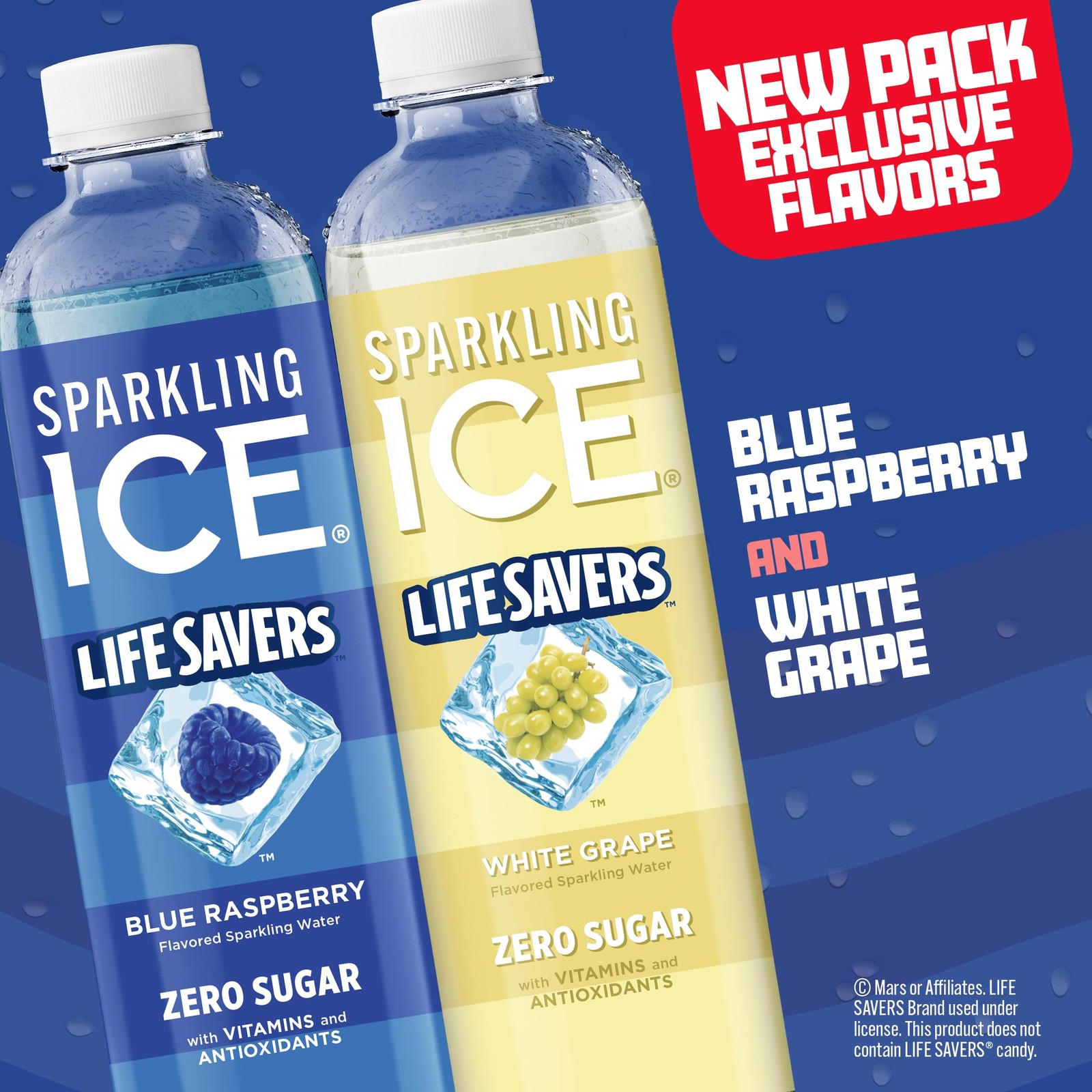 Sparkling Ice® LIFE SAVERS™ Red, White and Blue Variety 17 Fl Oz (Pack of 12)