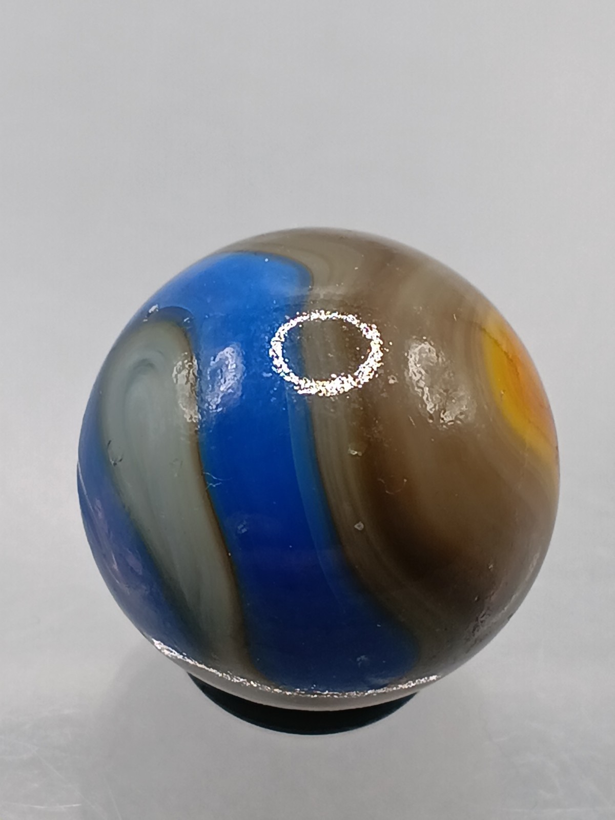 .74″ Vintage Marble- AV UV Glowing Swirls- Jabo DAS- #CE-30