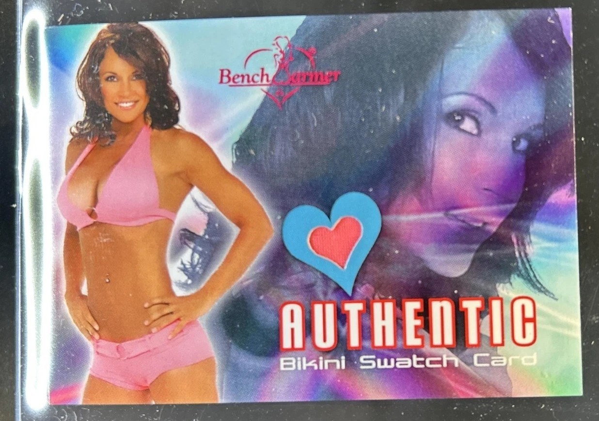 2005 Benchwarmer Kimberly Page Authentic Bikini Swatch Relic – WCW Playboy!