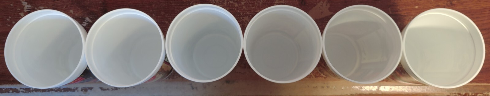 6 Jurassic Park McDonald’s Dinosaur Collector Cup Cups Lot Complete Set 1992