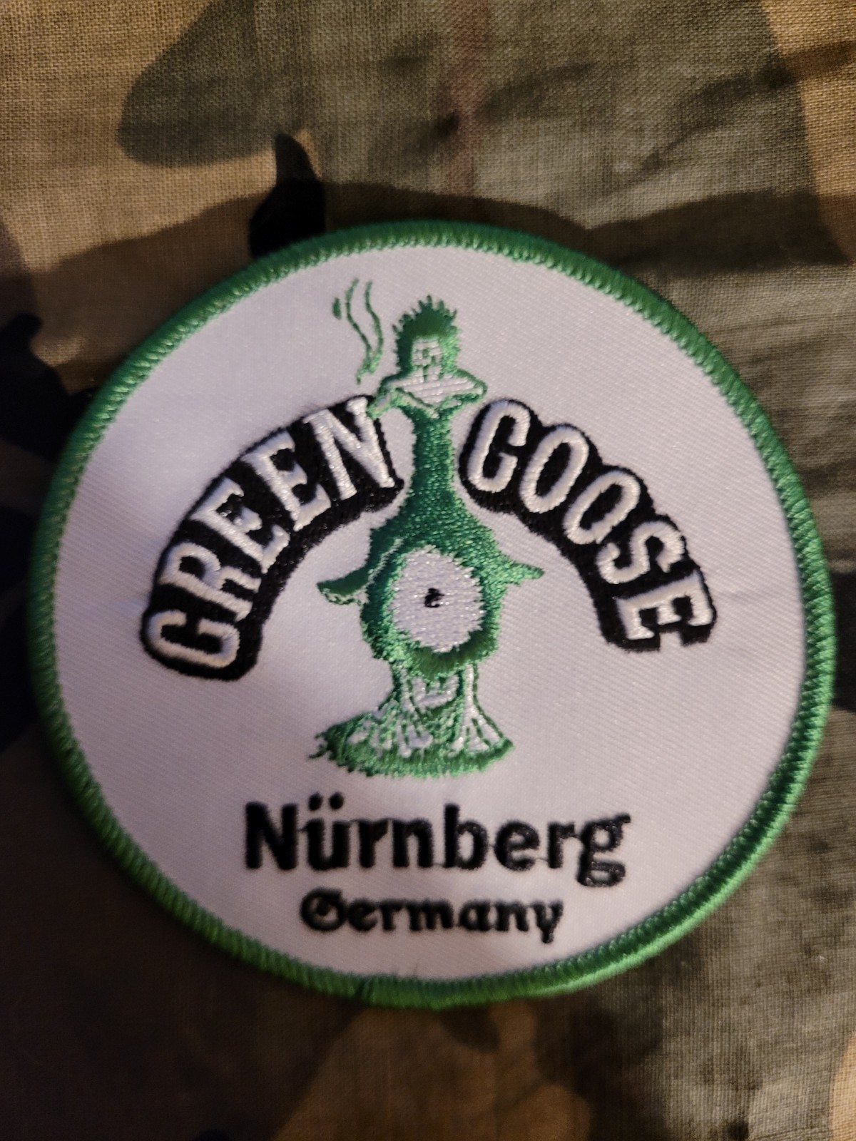 Green Goose- NURNBERG 4″ embroidered patch