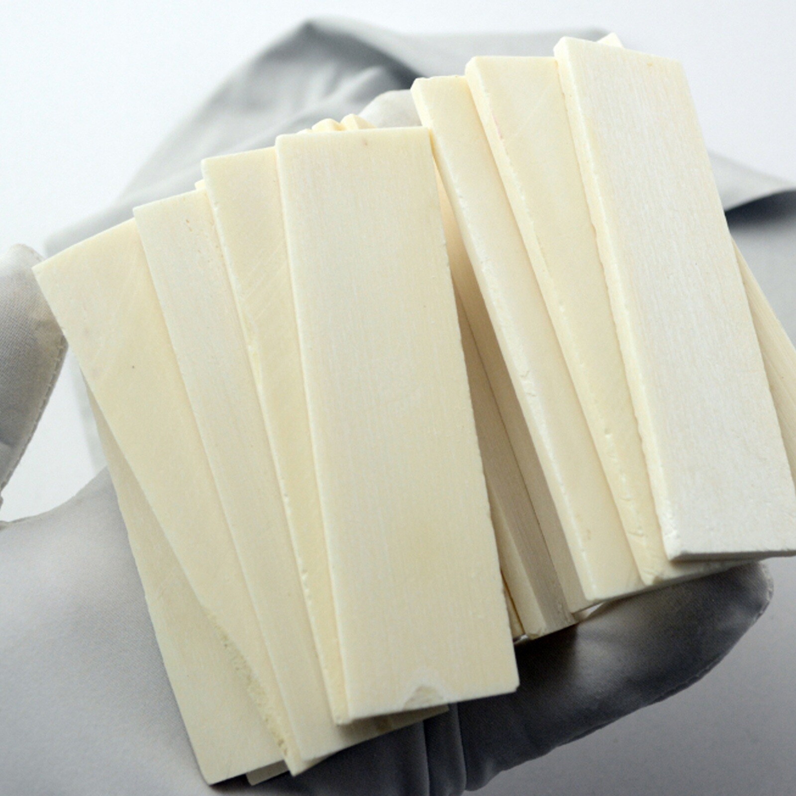 4PCS Bovine Bone Knife Handle Scales Slabs DIY Making Supply Material USA TOS