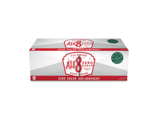 Ale 8 One Zero Sugar Diet Ginger Ale Soda w/ Hint of Citrus 12x 12 oz Kentucky ი
