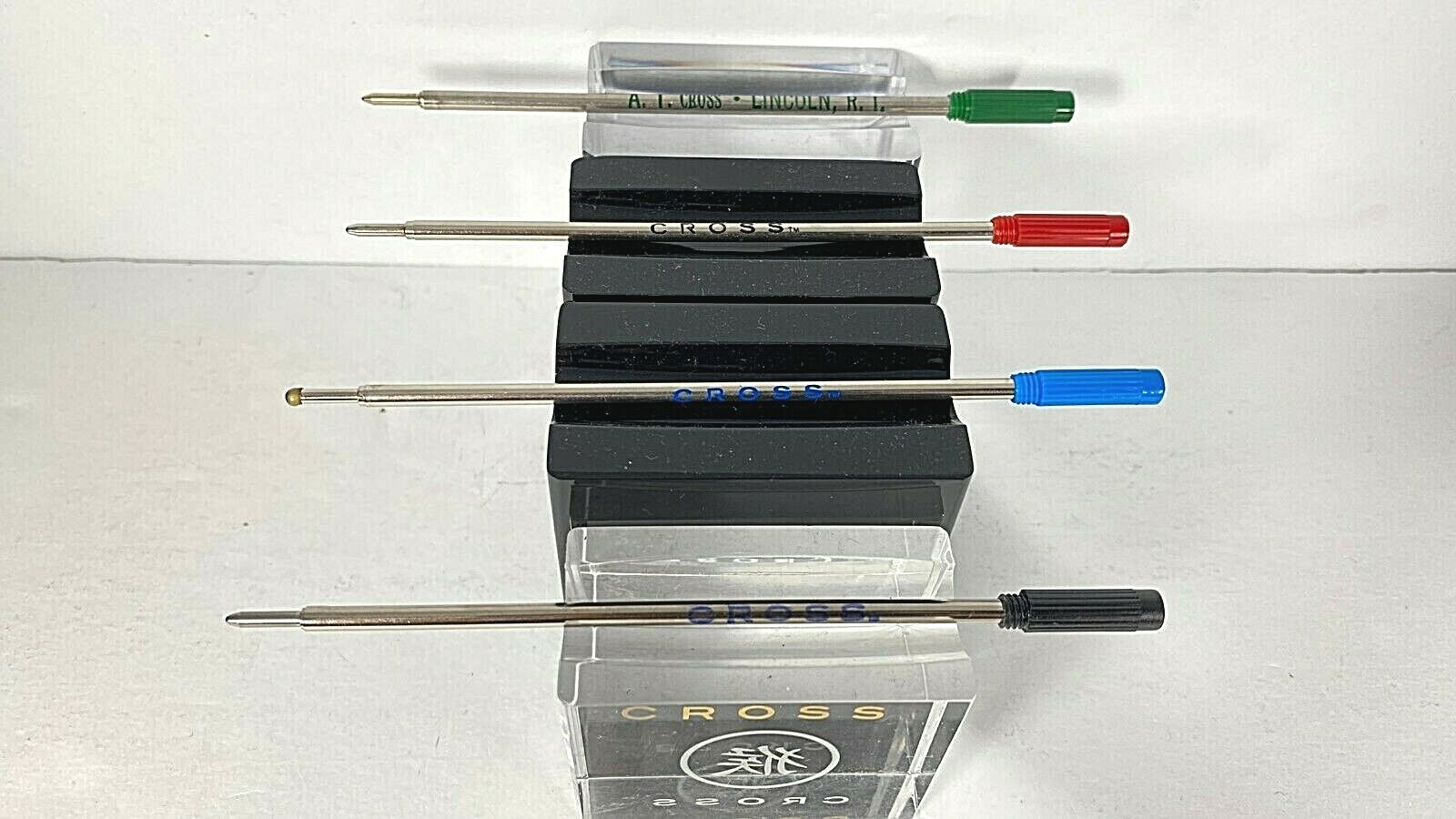 REAL CROSS BRAND BALLPOINT PEN REFILLS- BLACK BLUE RED GREEN – FAST USA SHIPPING