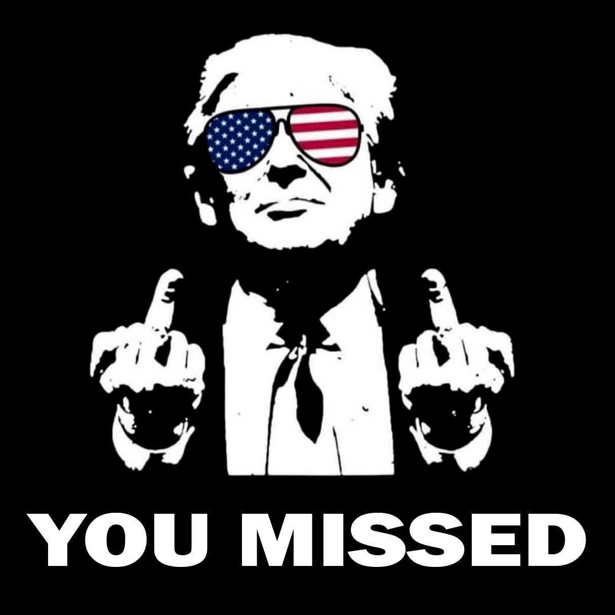 DONALD TRUMP You missed Attempted Assassination Metal Fridge Magnet 4×4 8357