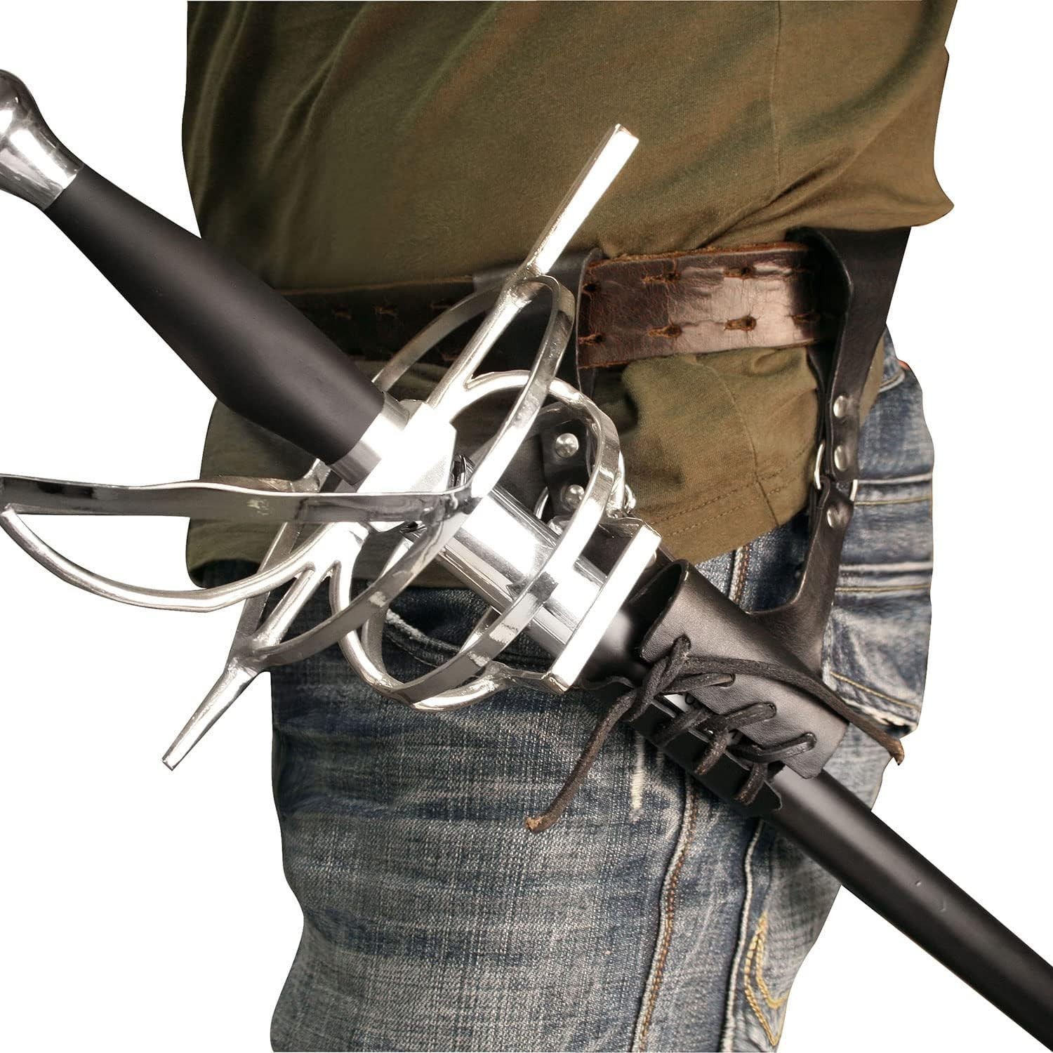 Adjustable Leather Sword Frog – Versatile Holder for Fantasy & Historical Swords