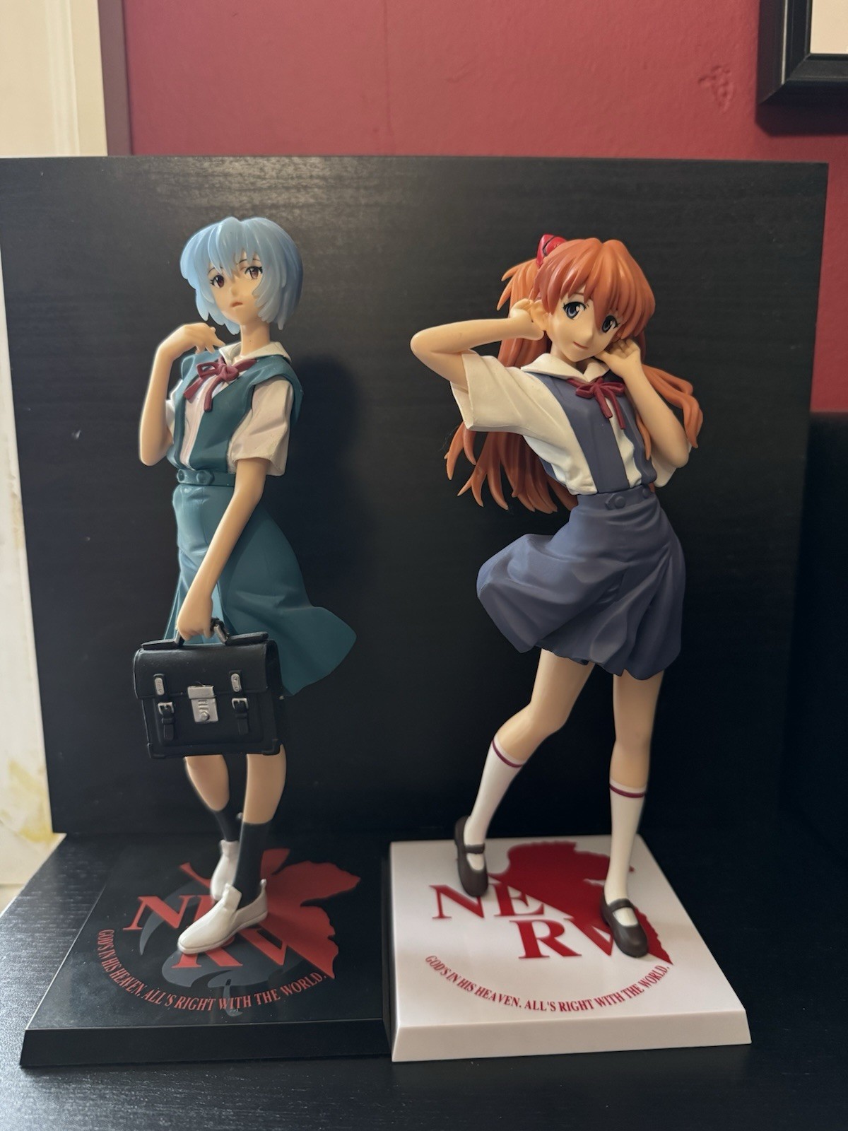 Asuka Langley Souryuu Rei Ayanami PM Figure Lot School Uniform SEGA Evangelion