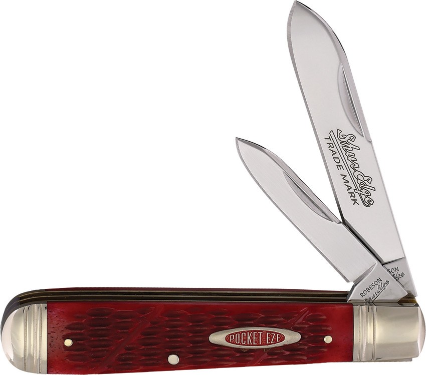 Robeson English Jack Red Jigged Folding Stainless Pocket Knife 622056