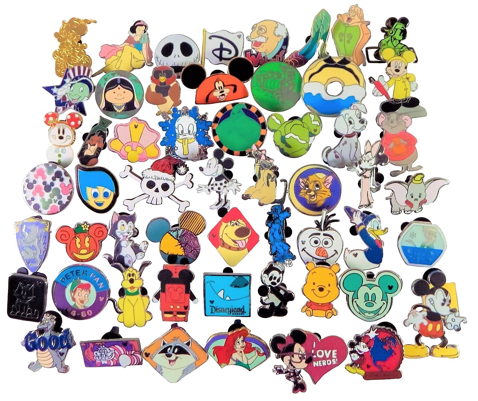 Disney Pins Pick Size 5-100 Starter Trading Assorted Pin Bulk Lot New No Doubles