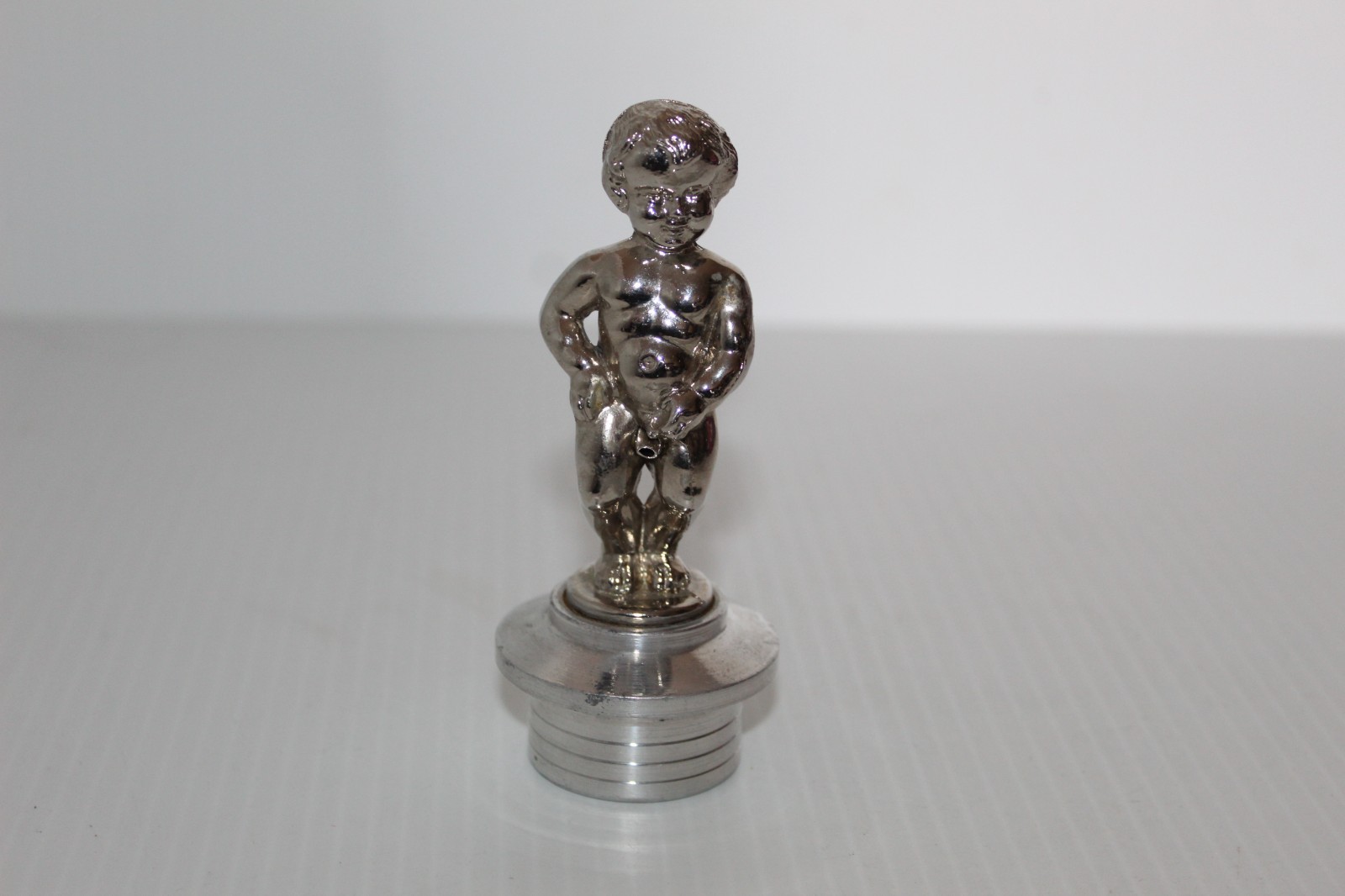 Metal Liquor Dispenser Manneken Pis Vintage Figure Peeing Boy The Little Squirt