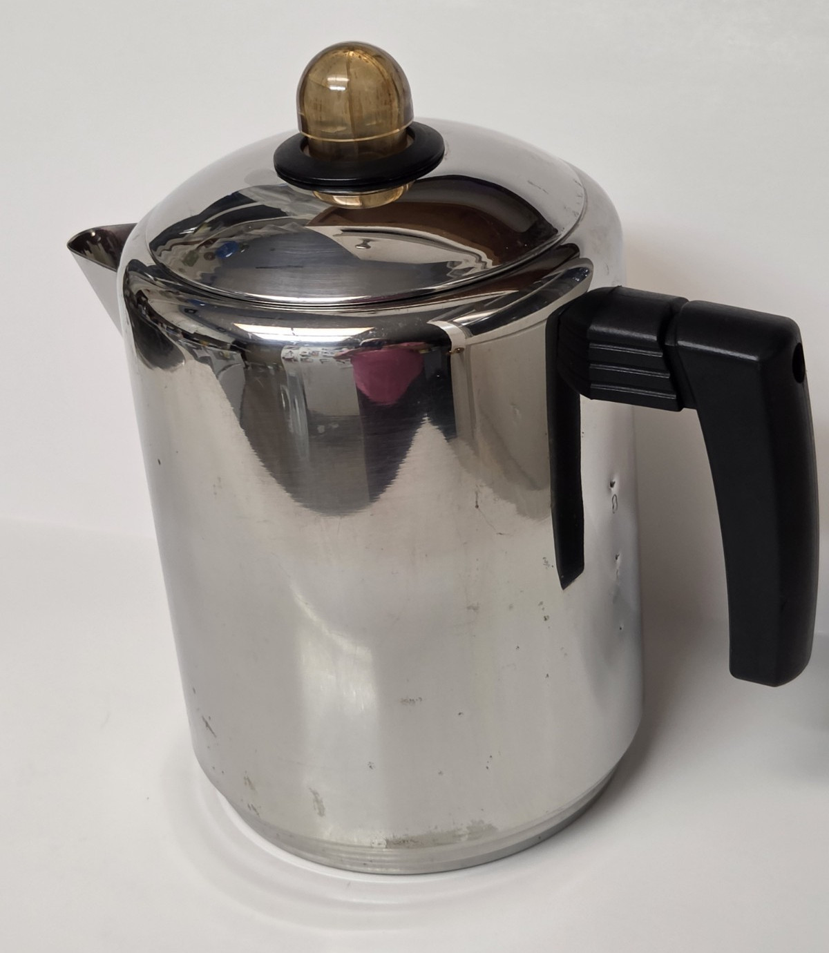 Vintage Copco Stainless Steel Stovetop Coffee Percolator 8 Cup Complete READ