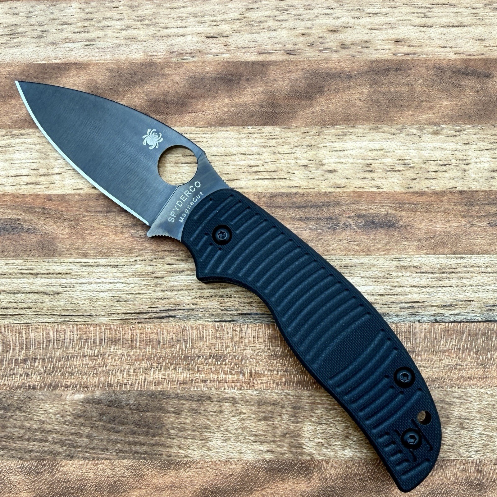 Spyderco Sage 5 Salt C123GPBKMCBK Folding Knife MagnaCut Black FRN