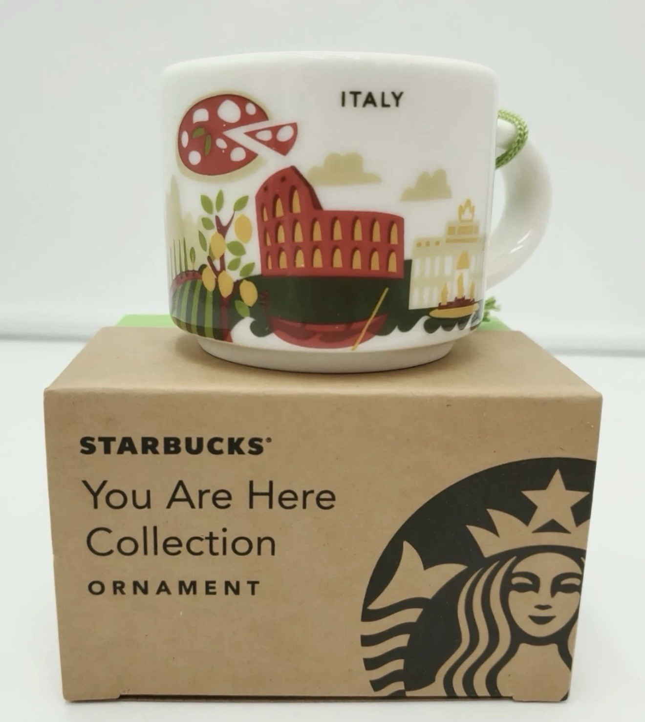 Starbucks Italy Demitasse Mini Mug Espresso Cup You Are Here YAH 2oz W/Box NEW