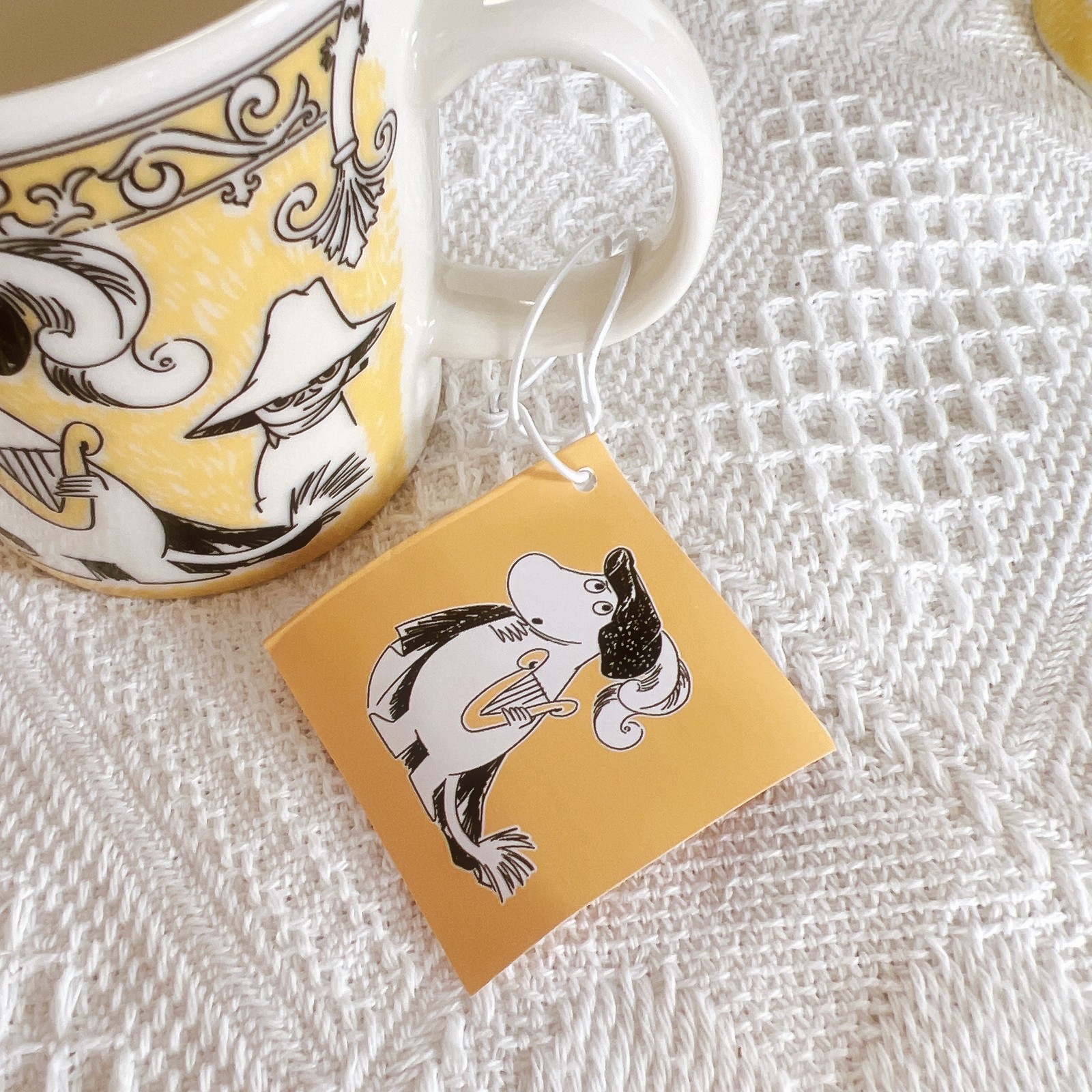 Arabia Moomin Mug Opera 0.3L Yellow Snufkin Snorkmaiden Japan Limited 280ml New