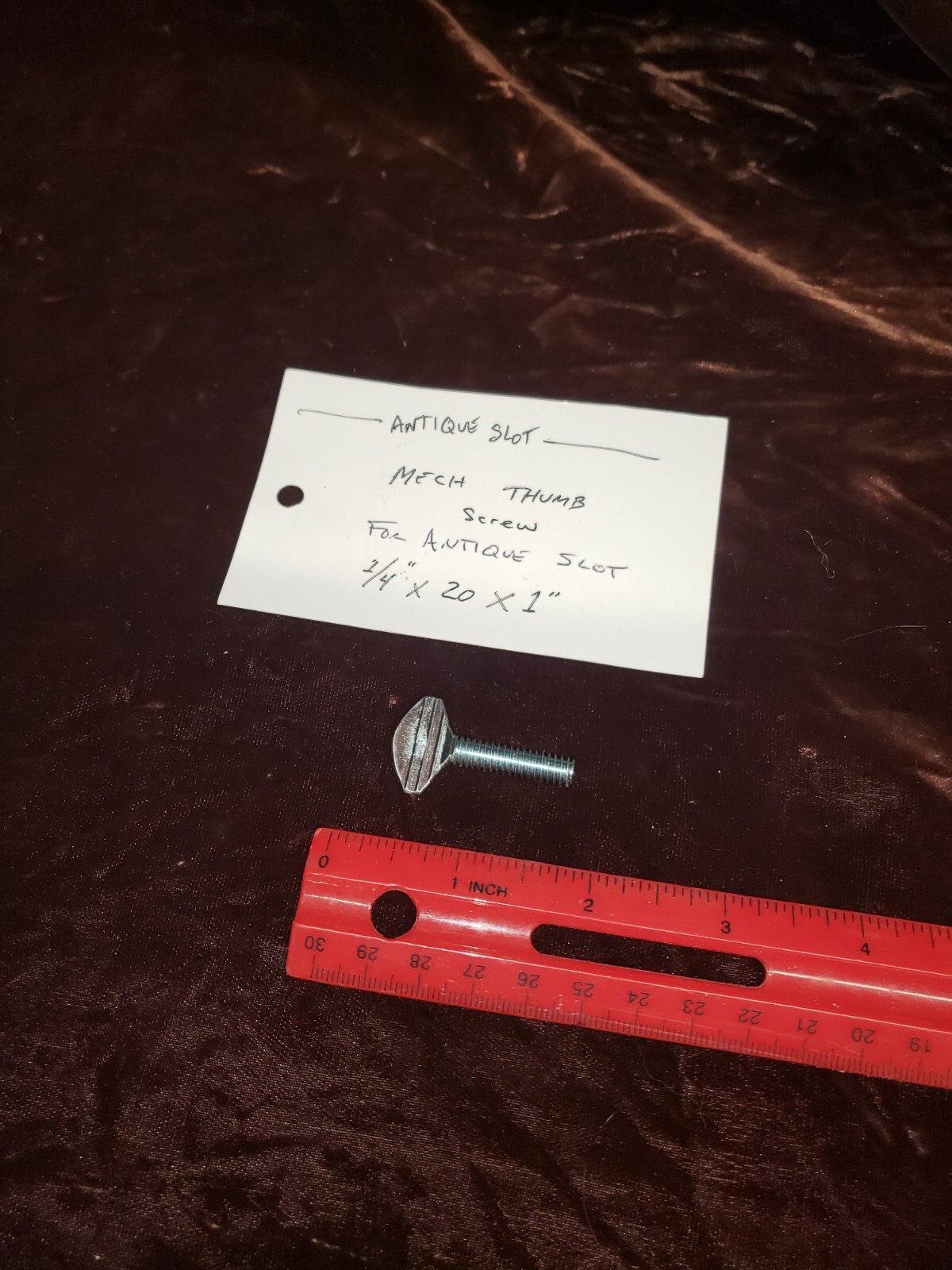 MILLS, PACE, WATLING, JENNINGS, BUCKLEY, SEGA- THUMB SCREW BOLT FOR SLOT MECH #1