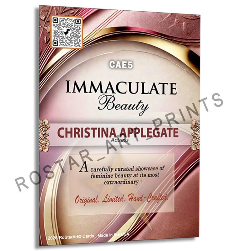 CHRISTINA APPLEGATE 90s Actress Retro Beauty GOF Rostar CUSTOM Card Limited CAE5