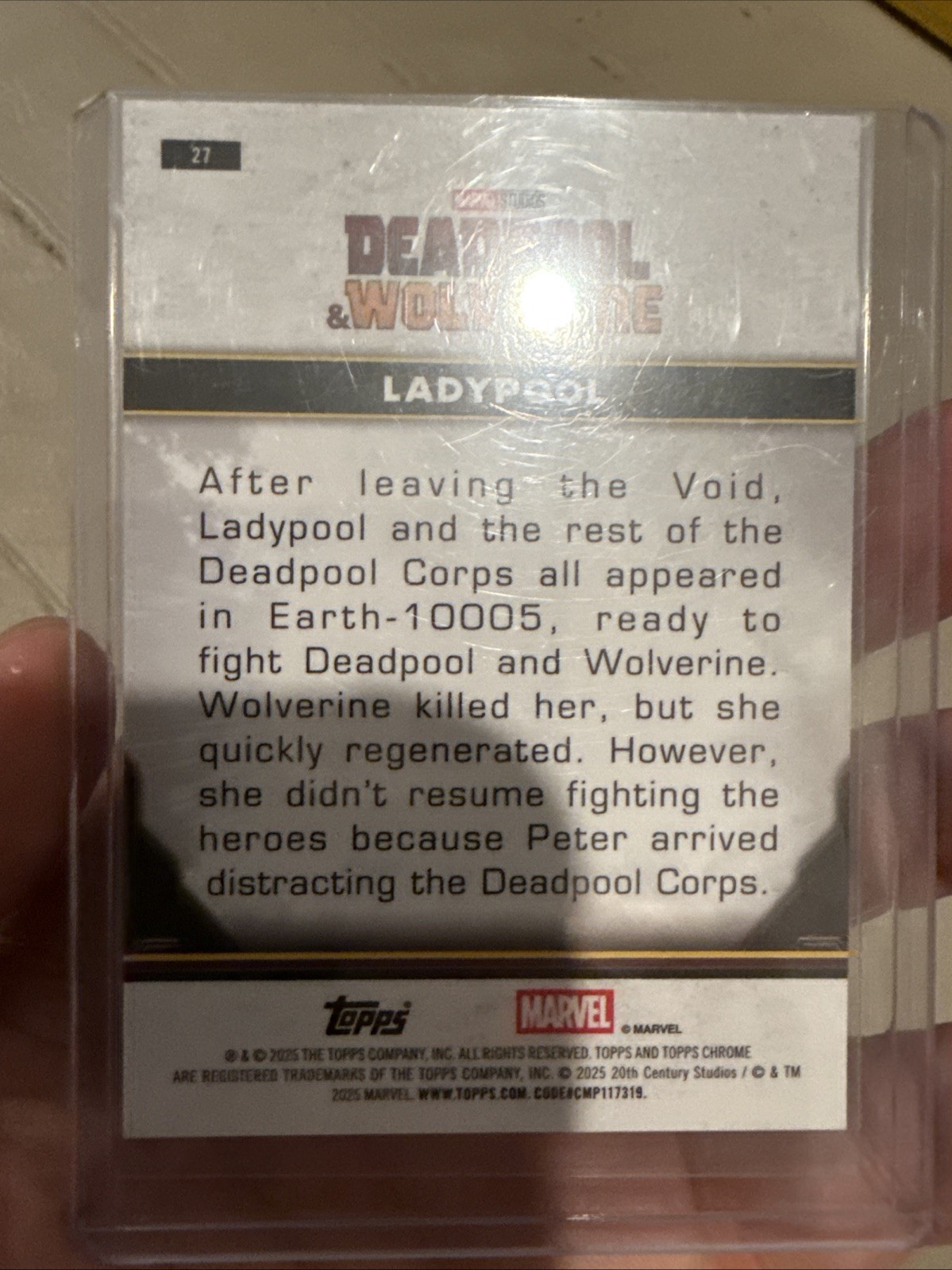 2025 Topps Chrome Deadpool #27 Ladypool Black Refractor /10 🔥 SSP Marvel
