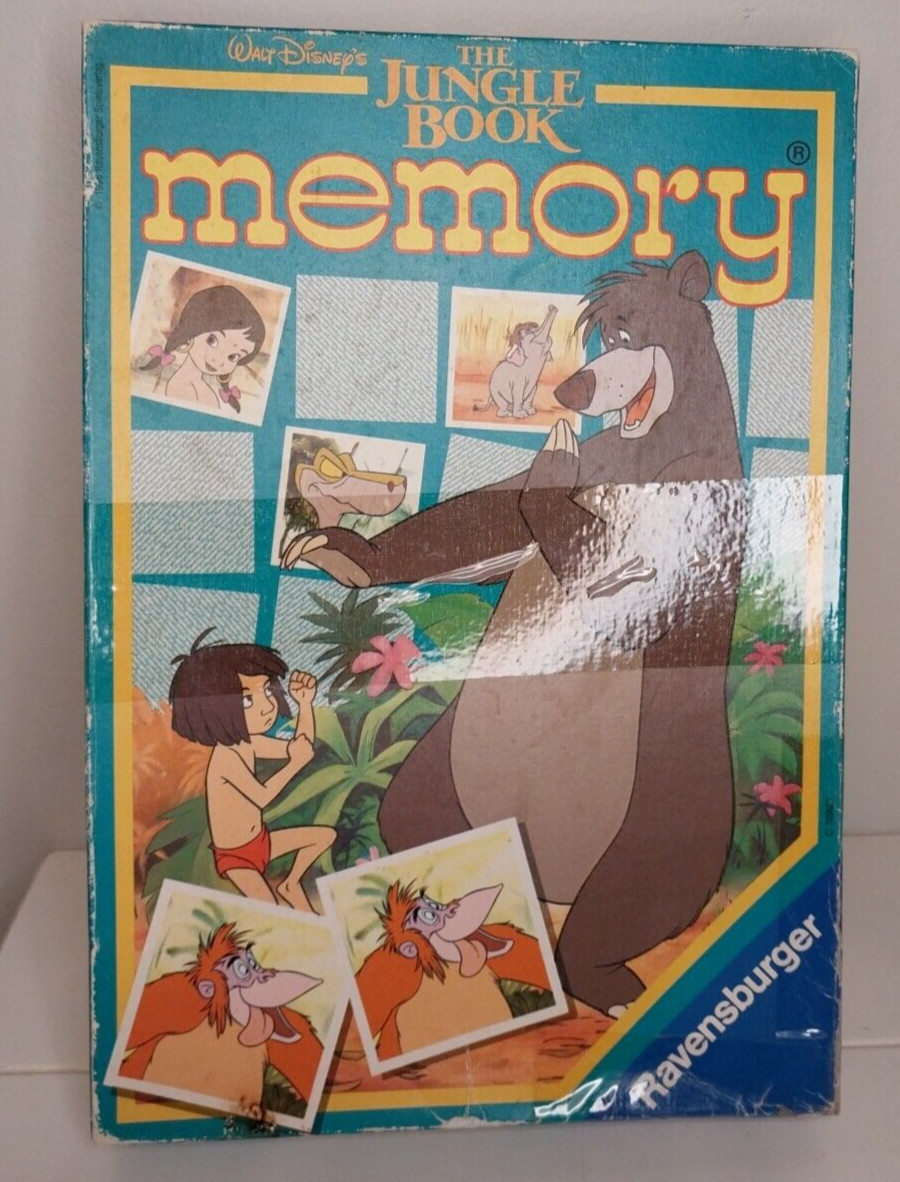 Jungle Book Memory Matching Game Walt Disney Complete Vintage 1996 Ages 4 & up