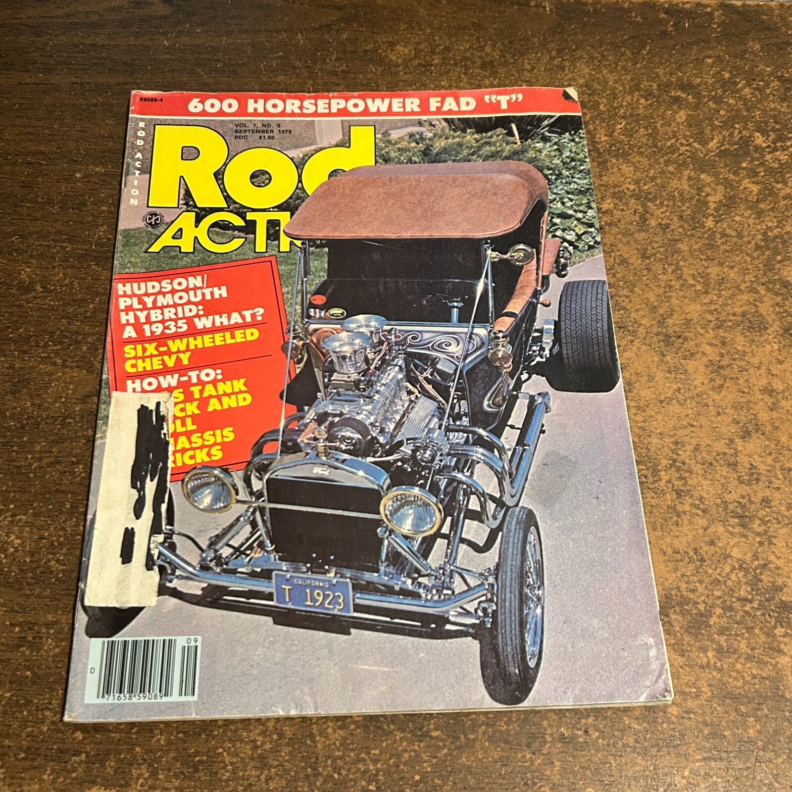 ROD ACTION THE MAGAZINE OF STREET RODDING, VOLUME 7, NO 9 SEPT 1978 VINTAGE