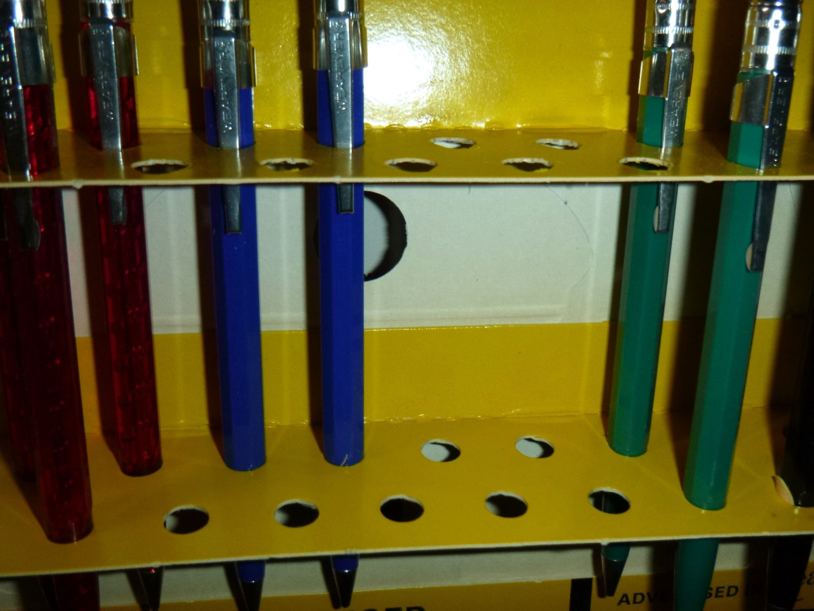 Vtg 50s 60s Wearever Trans-Vue Mechanical Pencil Store Display W/ 12 Pencils