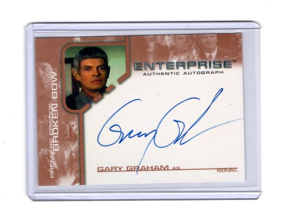 2002 STAR TREK ENTERPRISE SEASON 1 GARY GRAHAM #BBA11 AUTOGRAPH (1950-2024)