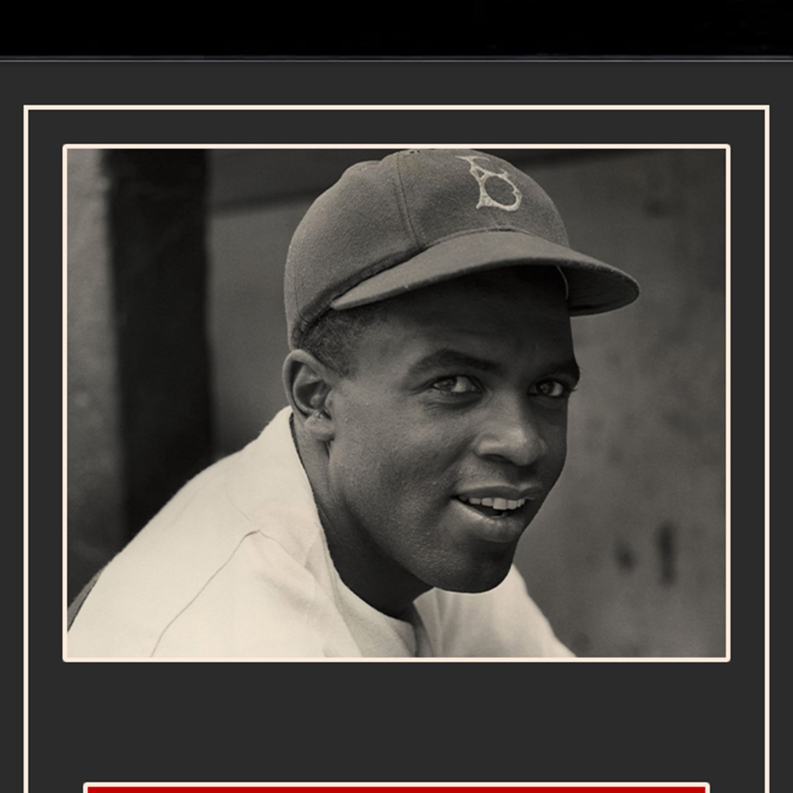 Jackie Robinson Reproduction Signed Cancelled Check Framed Display