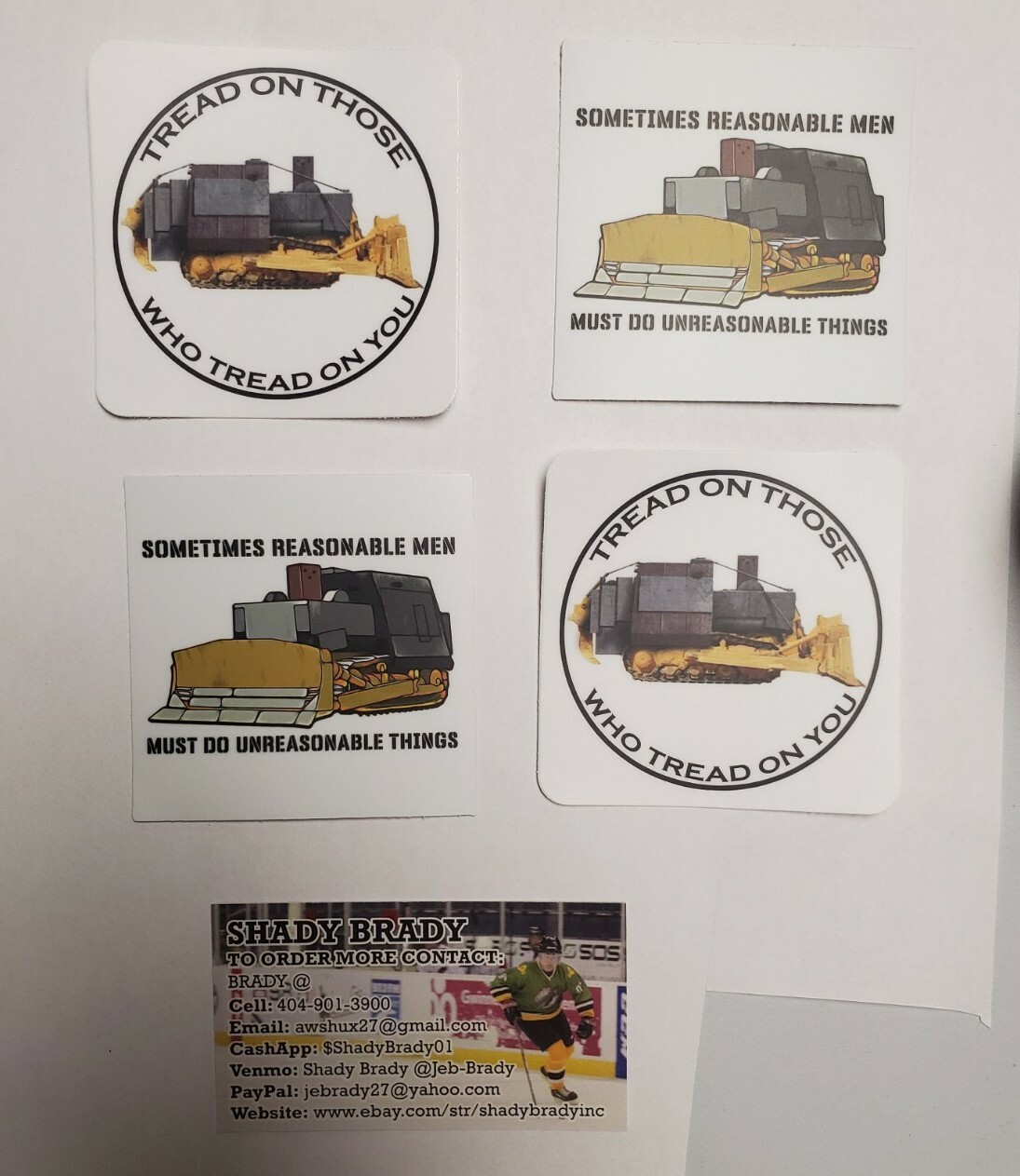 KILL DOZER KILLDOZER Stickers 6 pack LOT two each