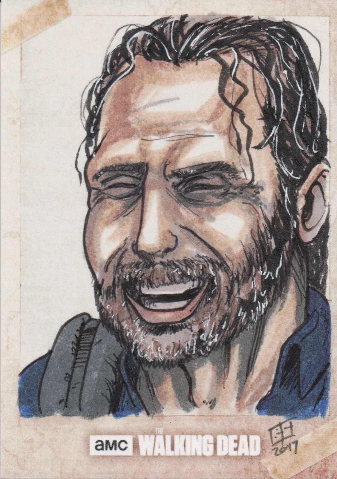 The Walking Dead Evolution, Bryan Silverbax Sketch Card 1/1