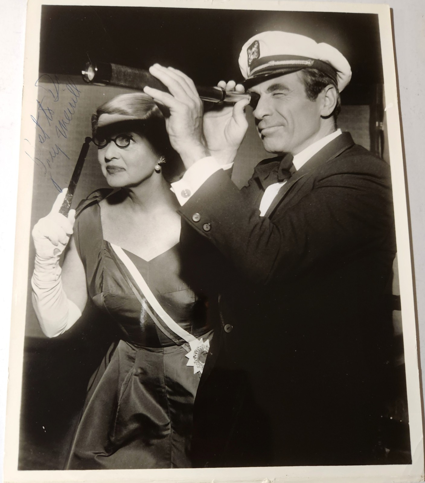 Bette Davis & Gary Merrill 1950 “All About Eve” B&W 8X10 Signed Photo