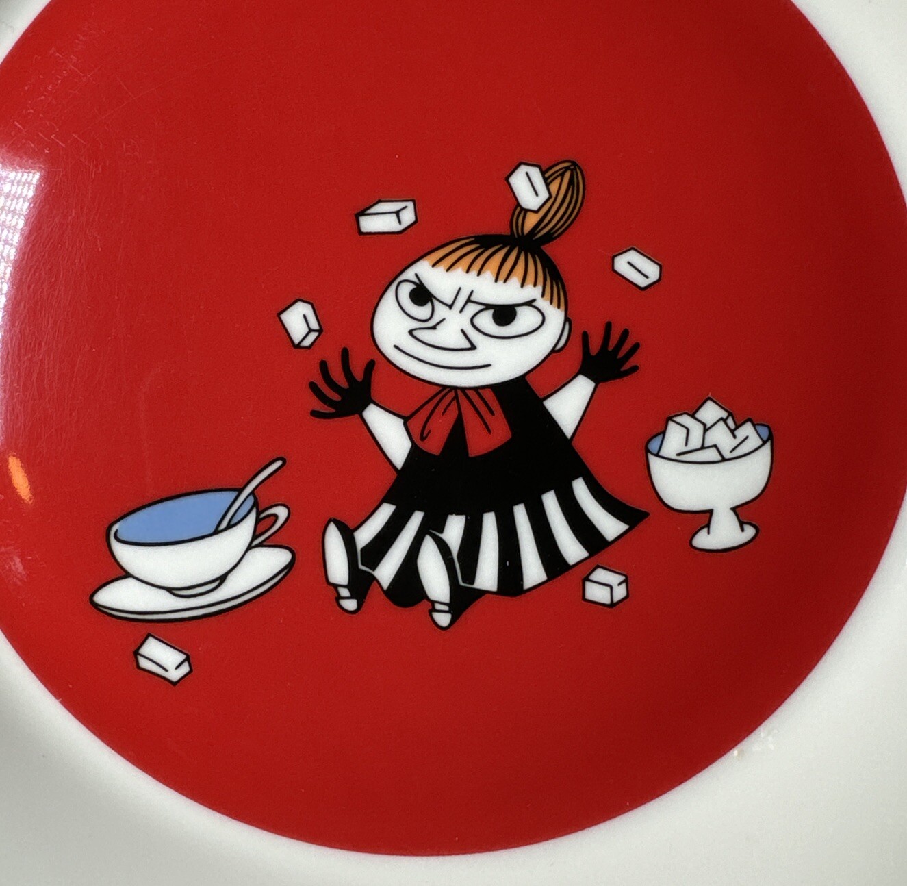 Moomin Arabia Finland Plate Me Little My By Arabia Red CR0418 7 3/4”