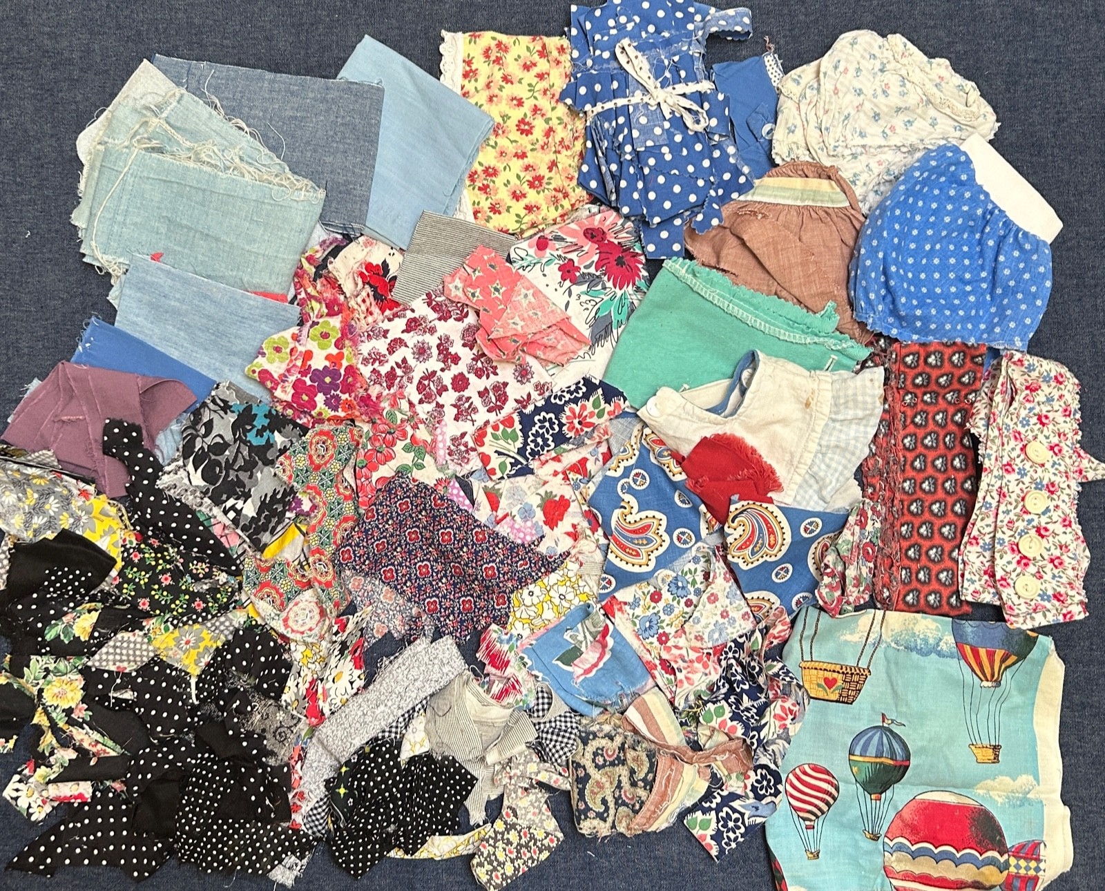Vintage Multiple Colors, Flour Sack-Seed & Remnates – 1930s/1950s