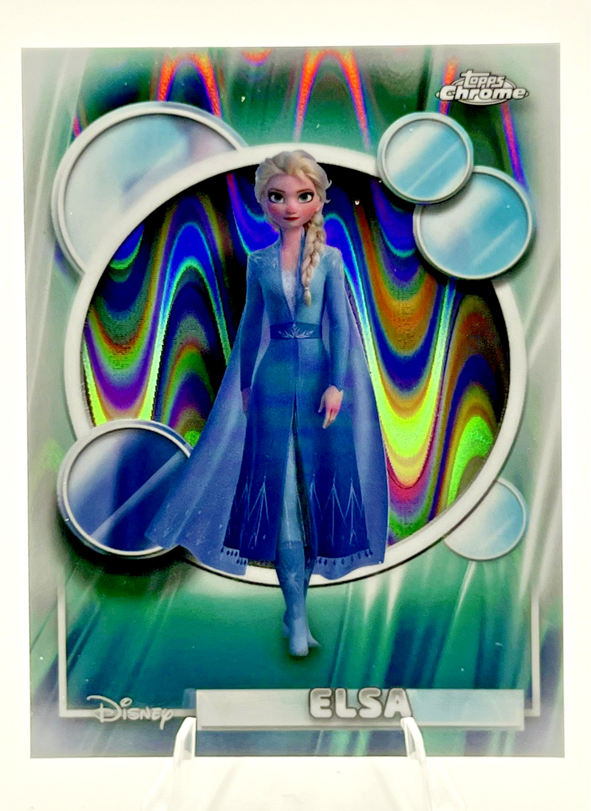 2026 Topps Disney Chrome Ray Wave Refractor #168 Elsa (Frozen II)