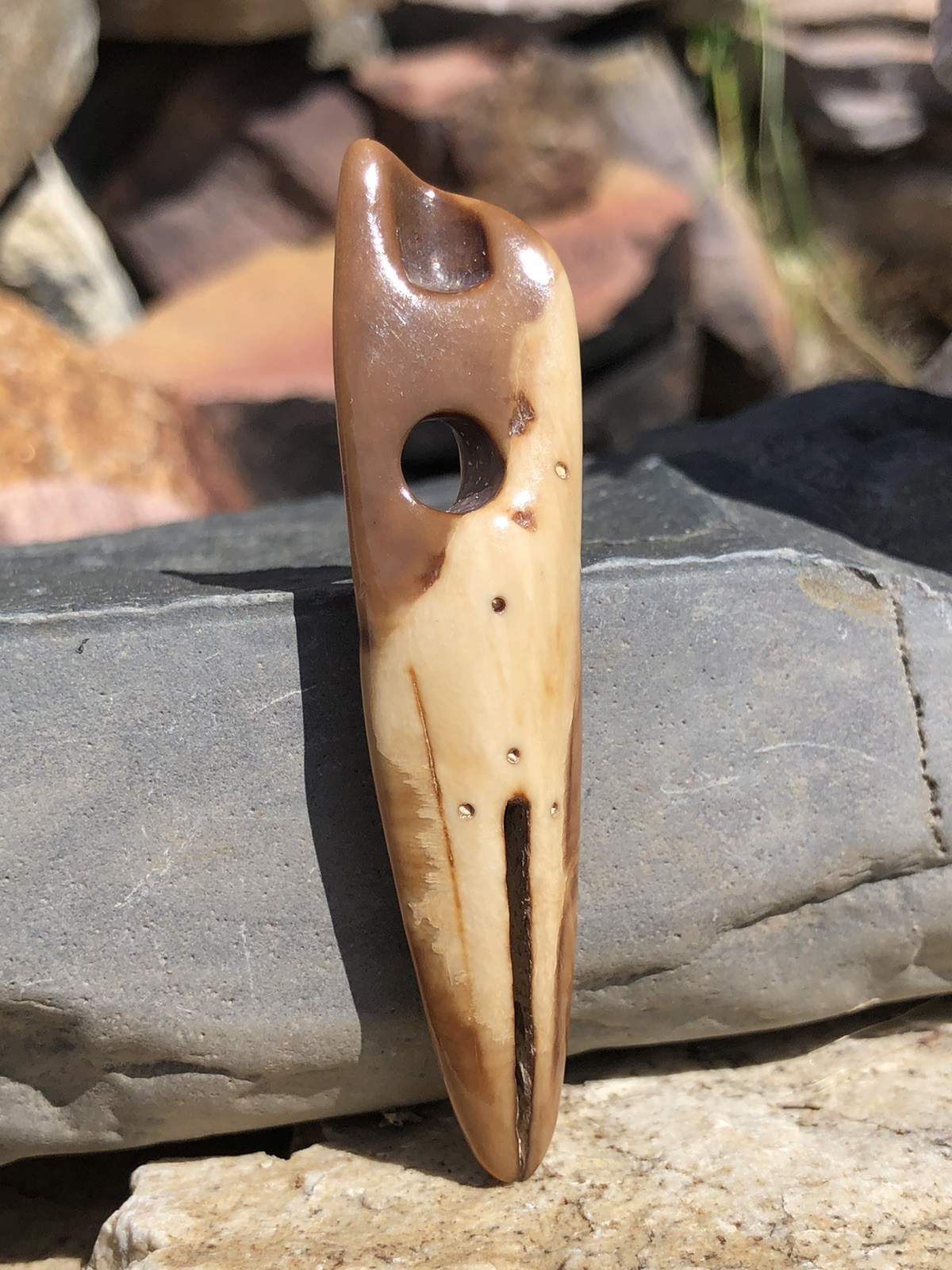 Inuit Toggle Harpoon Point Artifact – Bering Sea Alaska #104