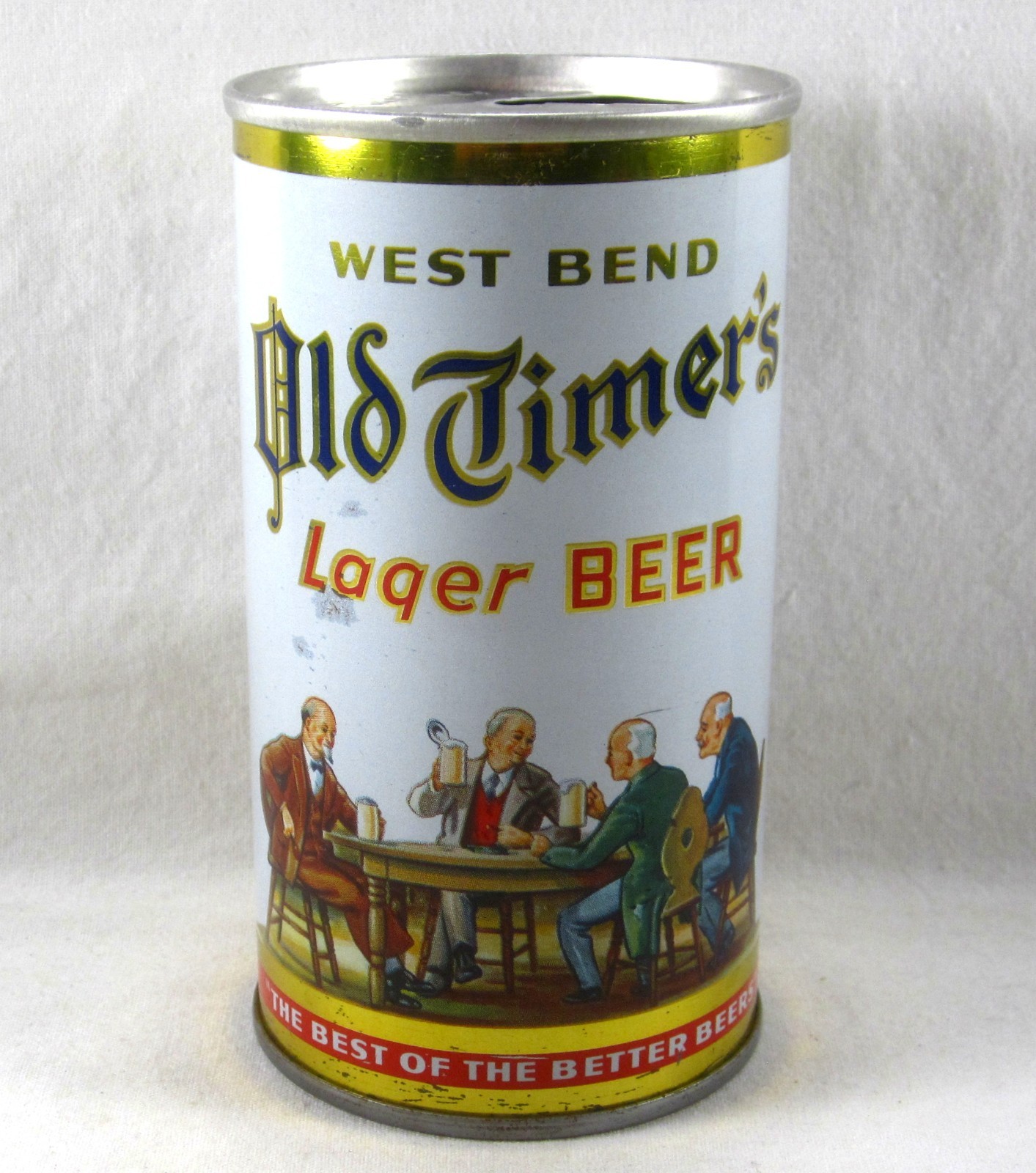 OLD TIMER’S LAGER Beer Can Straight Steel WEST BEND LITHIA CO WI